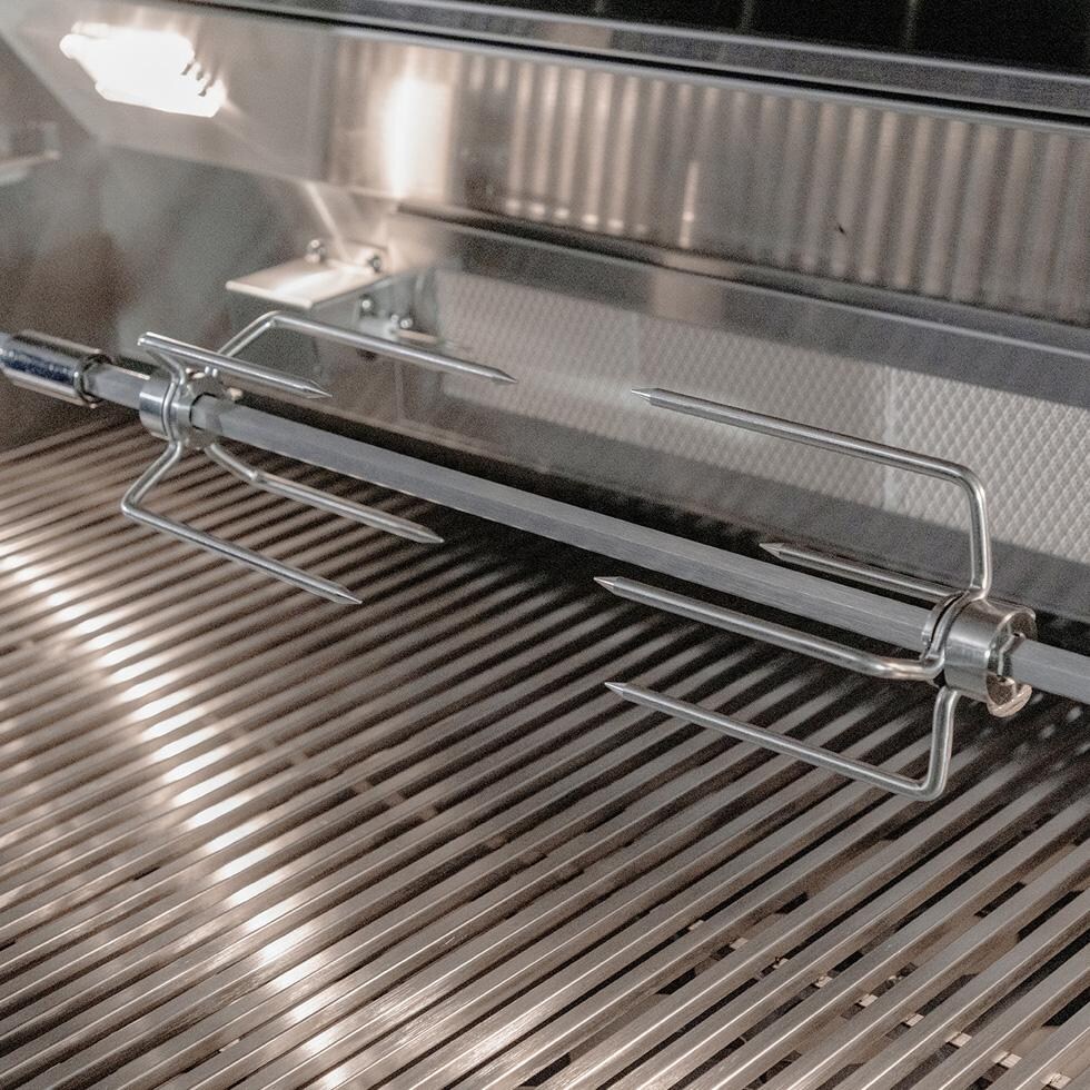 Cutlass Elite 30-in 3 Burner Built-In Natural Gas Grill - Rotisserie Forks - Detail thumbnail