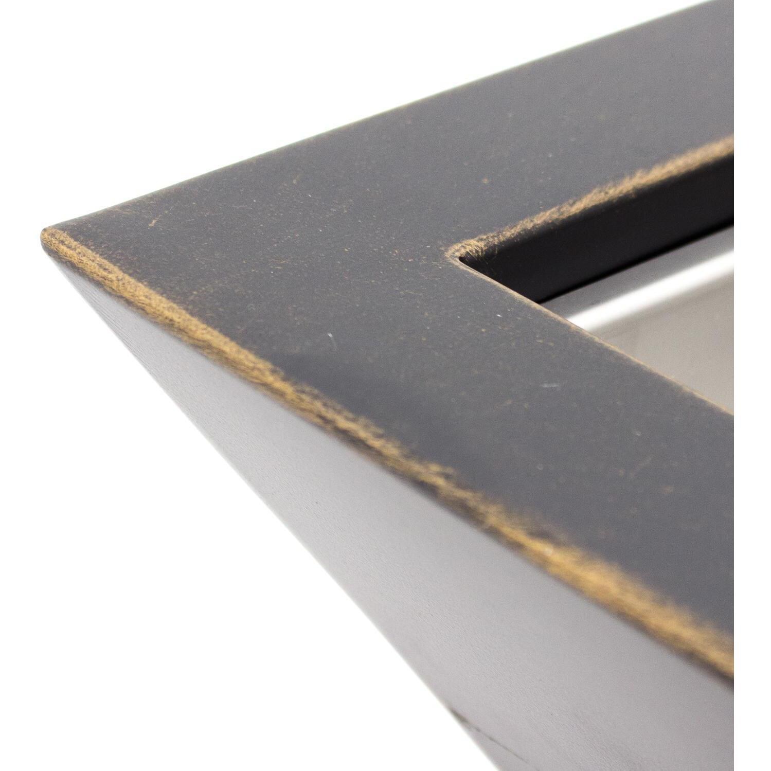 BBQGuys Signature Series Westfalen 18-Inch Square High-Rise Propane Fire Bowl - Oil Rubbed Bronze - Finish Detail thumbnail