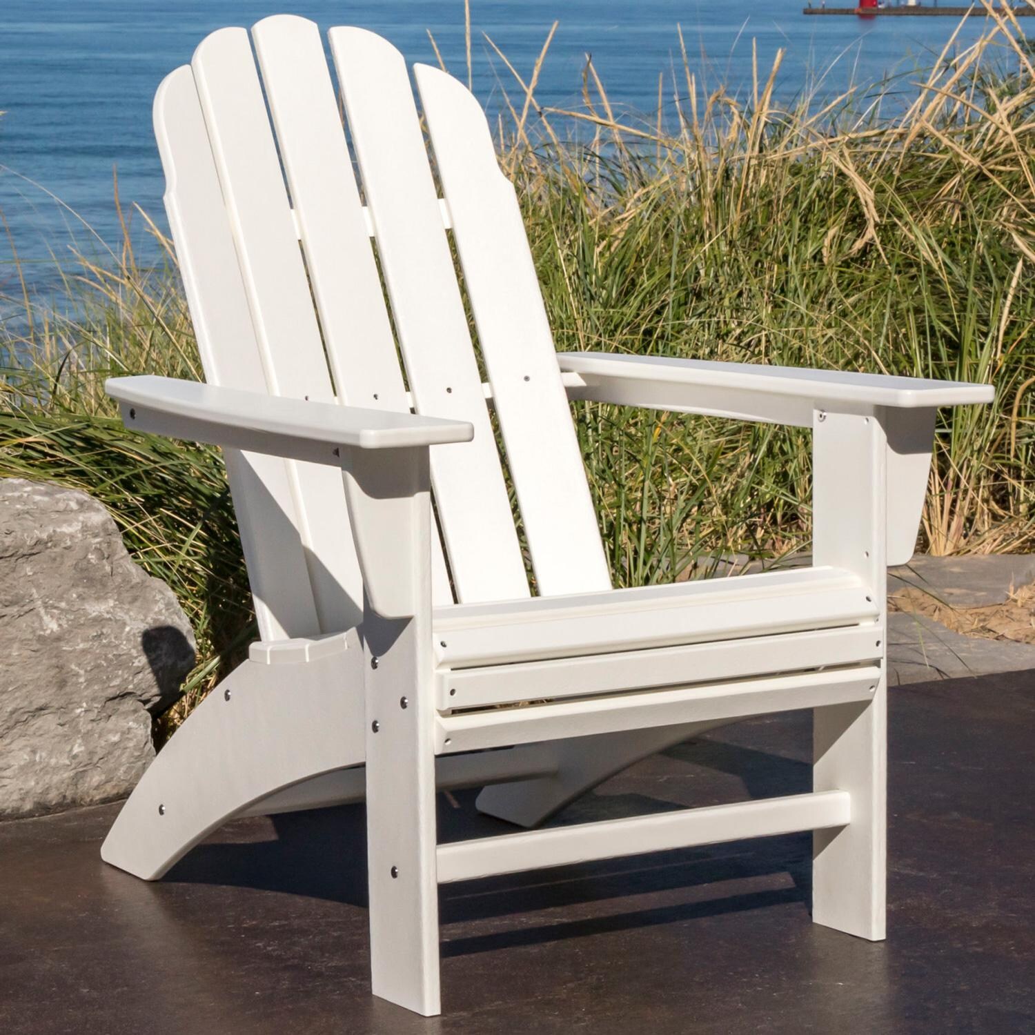 POLYWOOD Vineyard Curveback Adirondack Chair - White thumbnail
