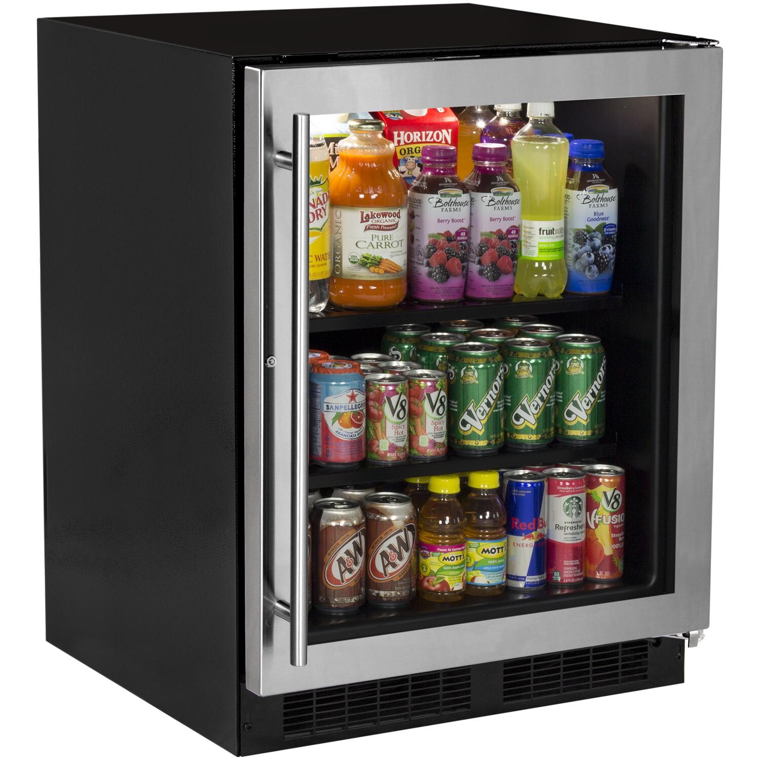 Marvel 24-Inch ADA Compliant Beverage Center With Stainless Frame Glass Door - MARE124SG31A