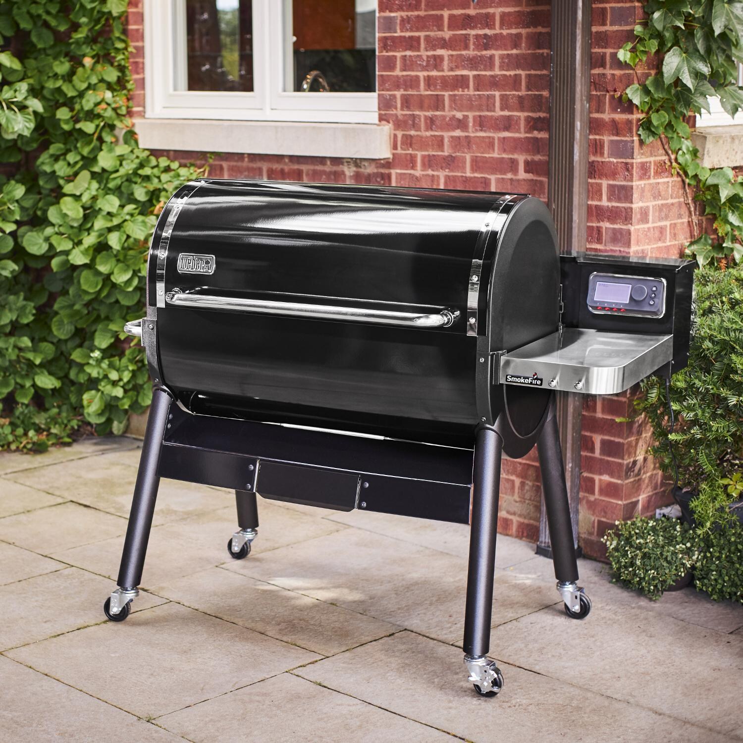 Weber - 23510201 - SmokeFire EX6 Gen 2 36-Inch Wi-Fi Enabled Wood Fired Pellet Grill - Sitting Outside thumbnail