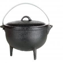 Cajun Classic 1-Quart Seasoned Cast Iron Camp Pot With Legs - GL1045SS image