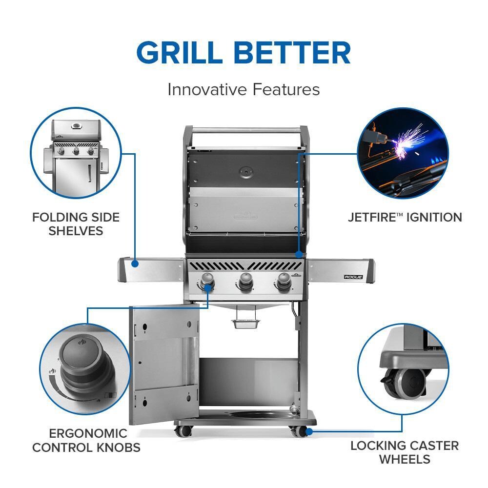 Napoleon R425PSS-2 Rogue 425 3-Burner Propane Grill - Grill Features - Detail thumbnail
