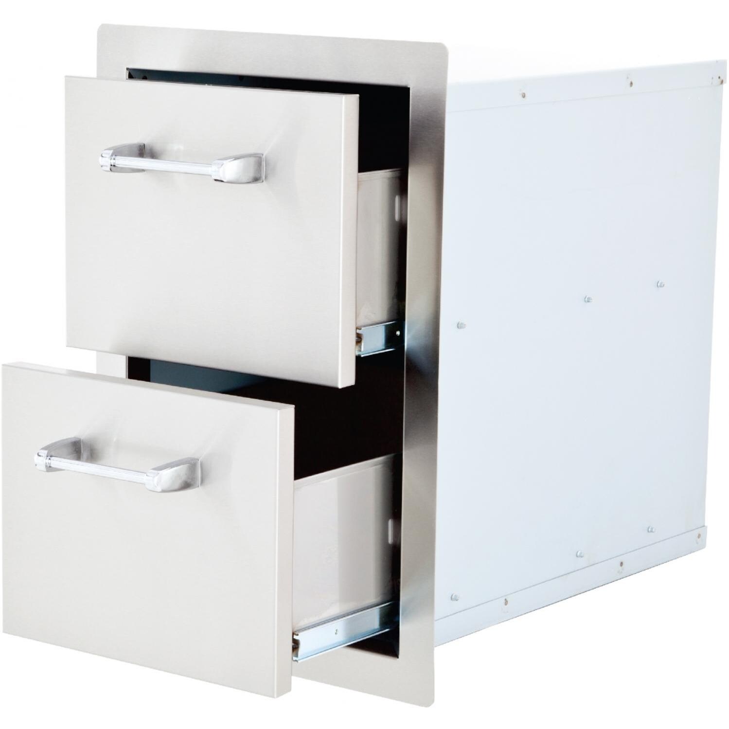 Lion 15-Inch Double Access Drawer - Drawers Open thumbnail