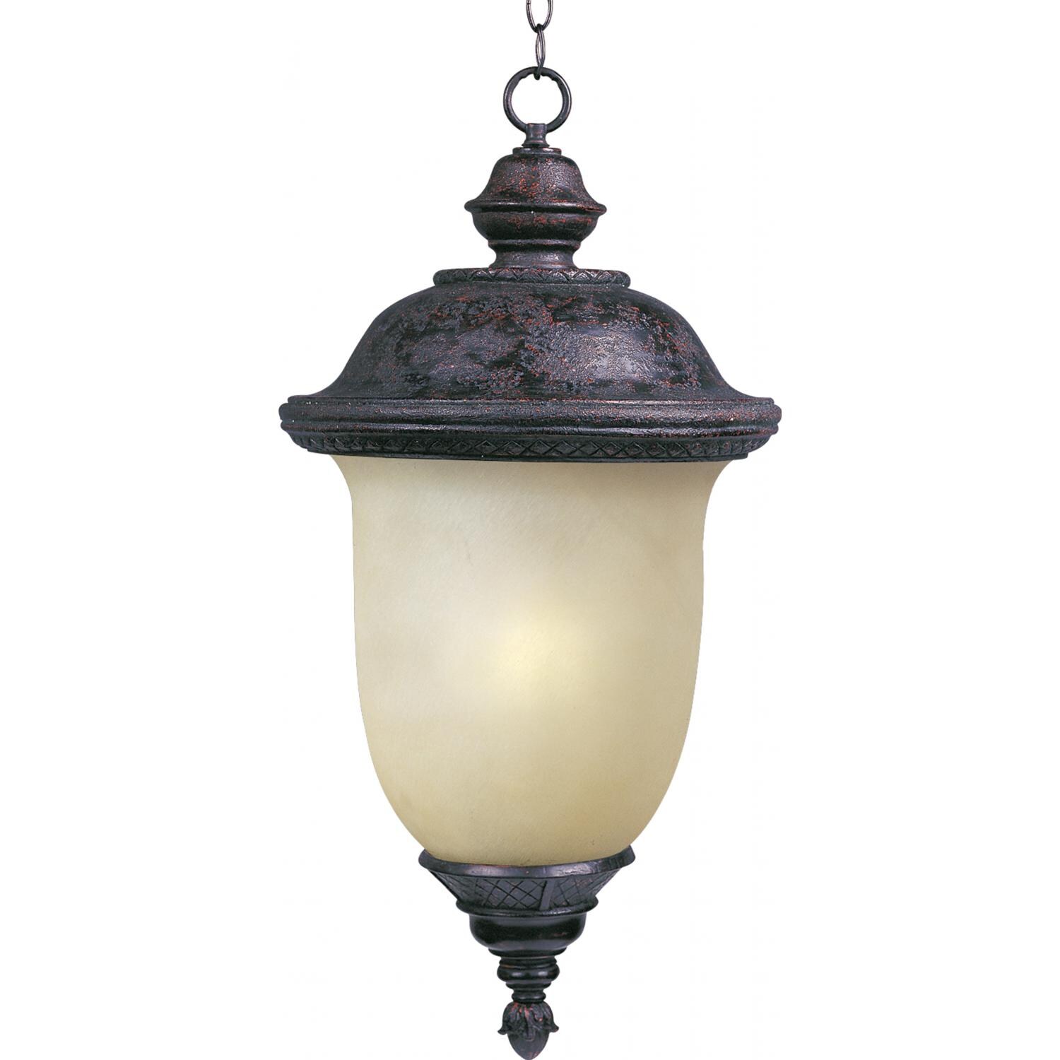 Maxim Carriage House EE One Light 24-Inch Outdoor Hanging Lantern - Oriental Bronze - 85527MOOB