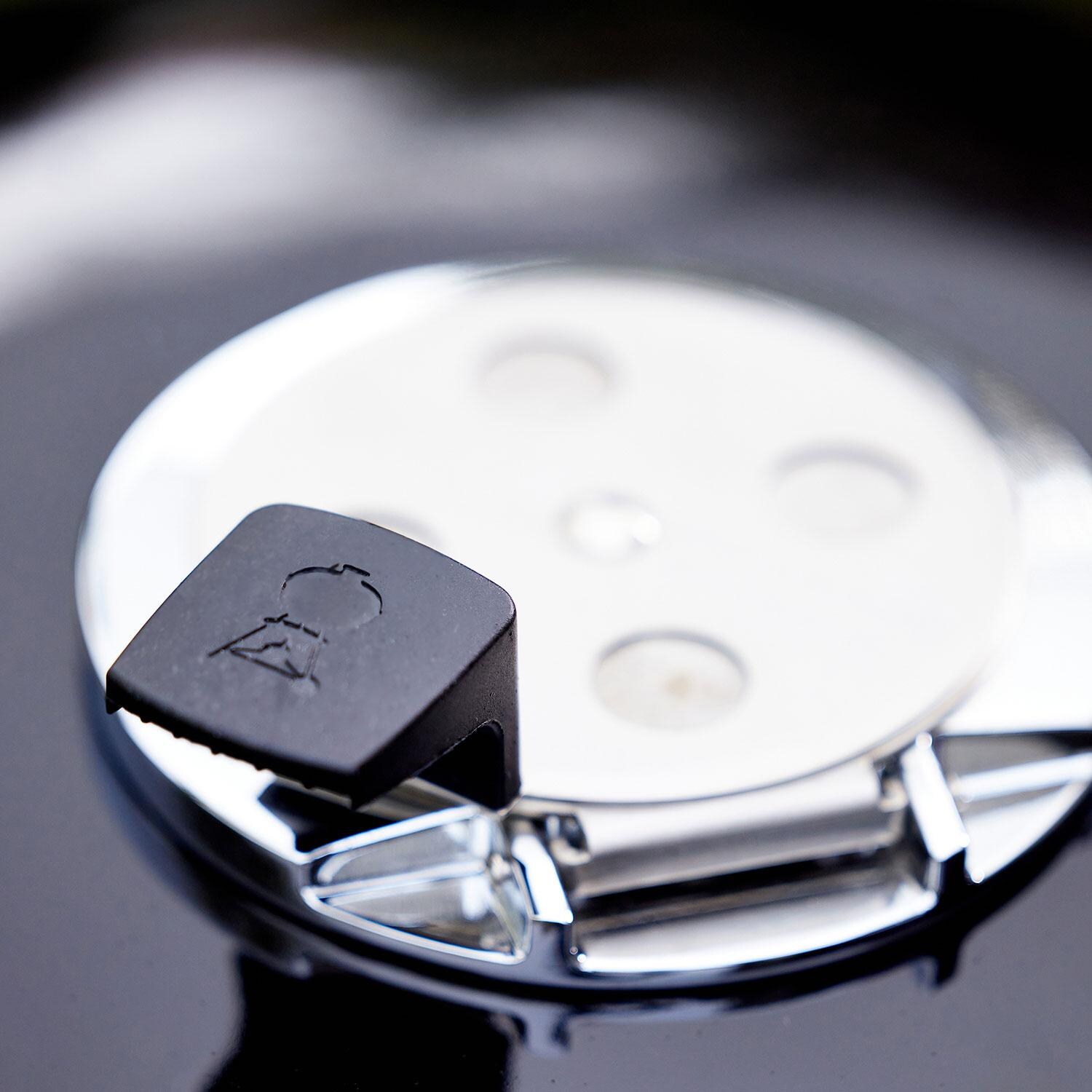 Weber 18501101 Summit 24-Inch Kamado S6 Charcoal Grill Center - Damper - Left Angle - Detail thumbnail