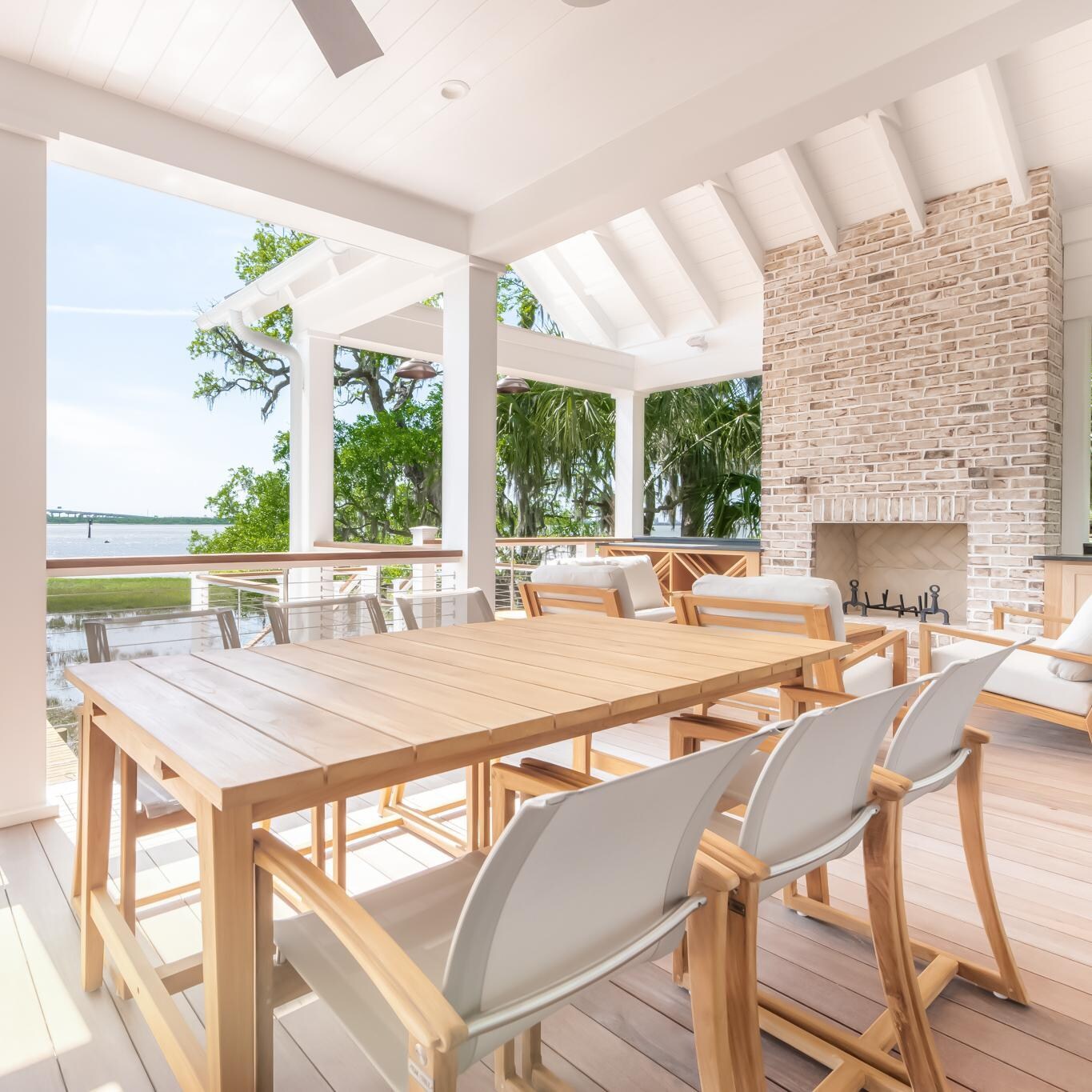 Teak + Table Capri Extend 72/96 Inch Dining Table W/ Extension - Close-Up - Lifestyle thumbnail