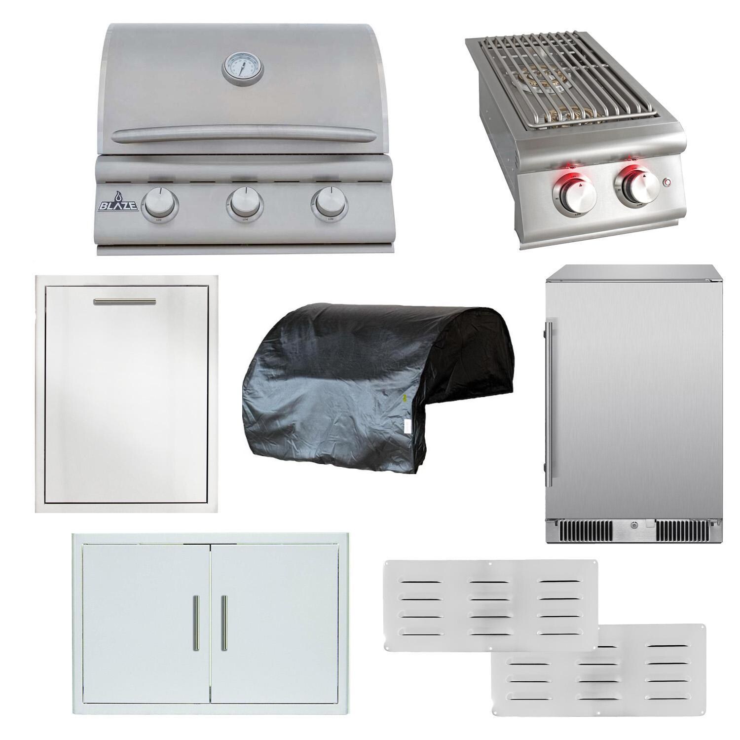 Blaze BCM 8 Pc 25-in Natural Gas Outdoor Kitchen Package