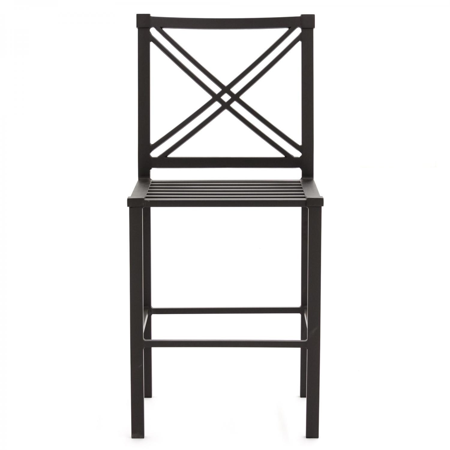 Audubon Aluminum Patio Bar Stool - Frame Front thumbnail