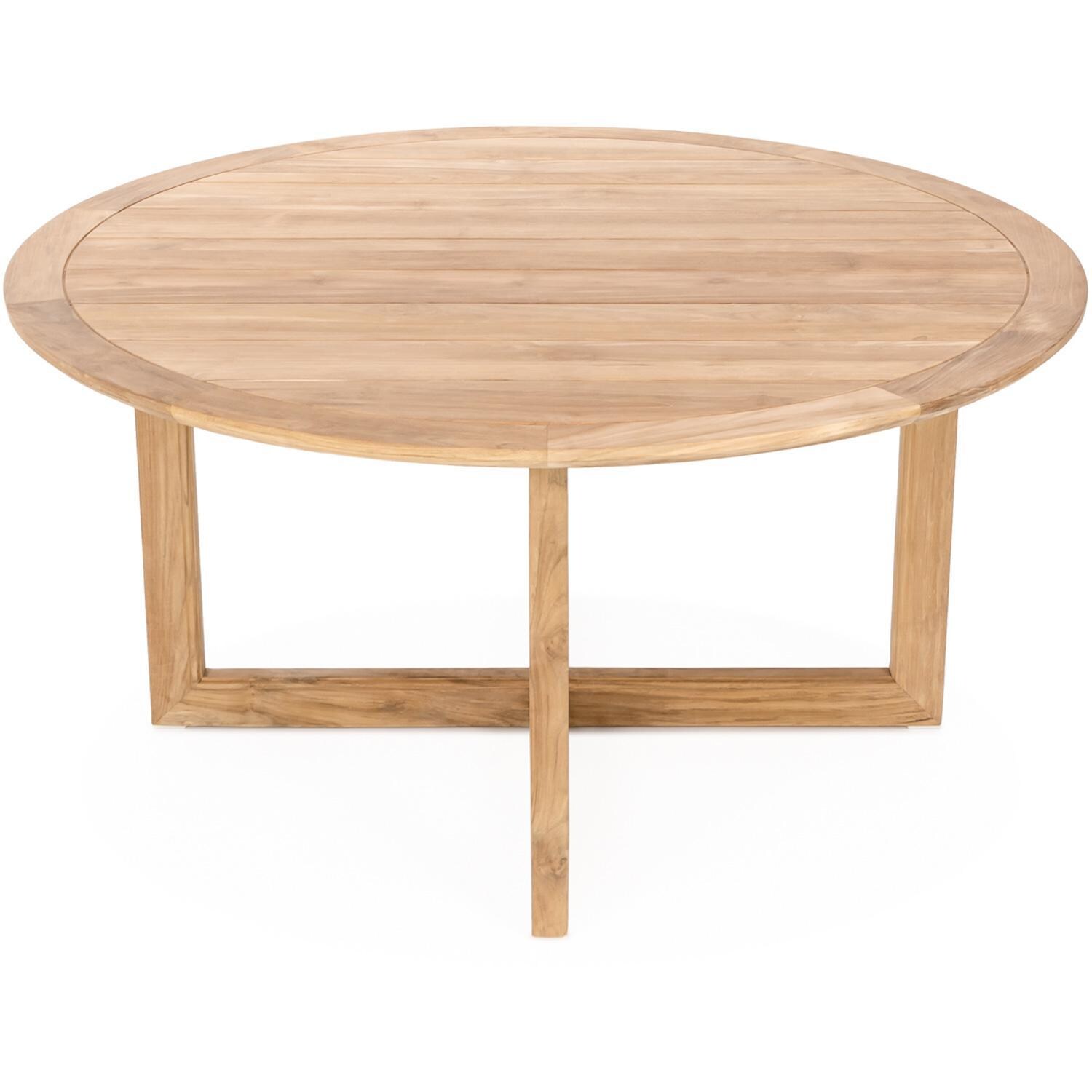 Teak + Table Havana/Relax Round 50 Inch 5 Piece - Table Top - White Background thumbnail