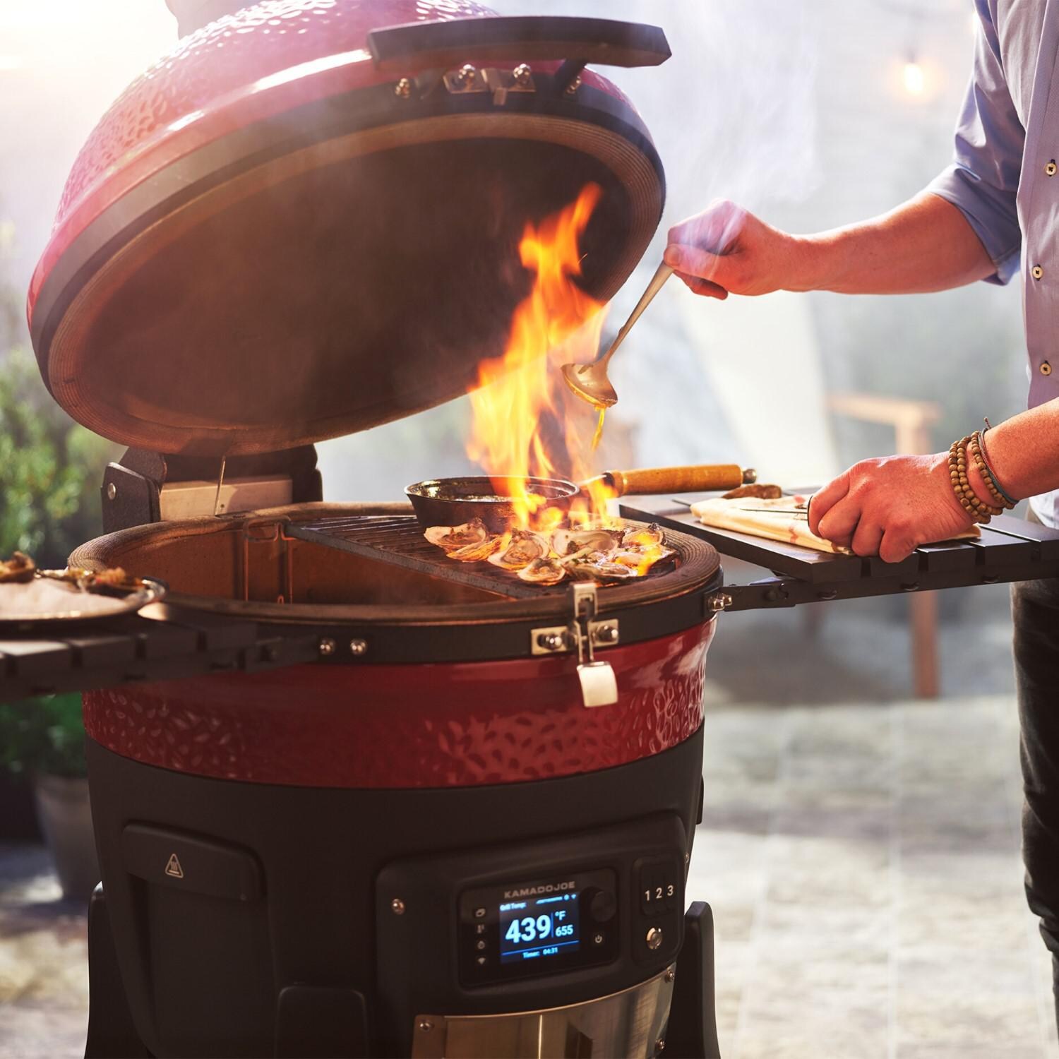 Kamado Joe Konnected Joe Digital Charcoal Grill BBQGuys