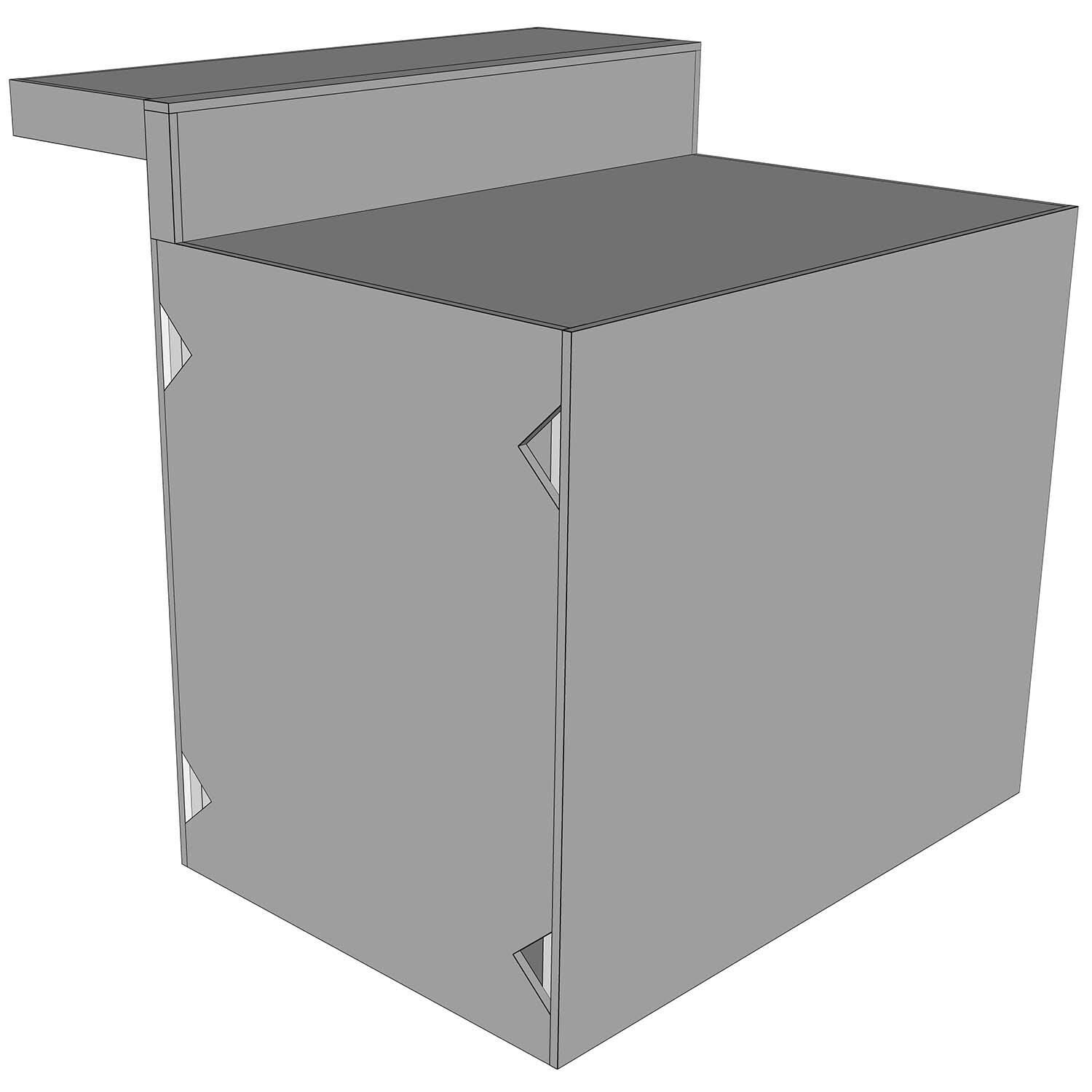 Universal 42-Inch Ready To Finish BBQ Island Appliance And Storage Cabinet W/Bar