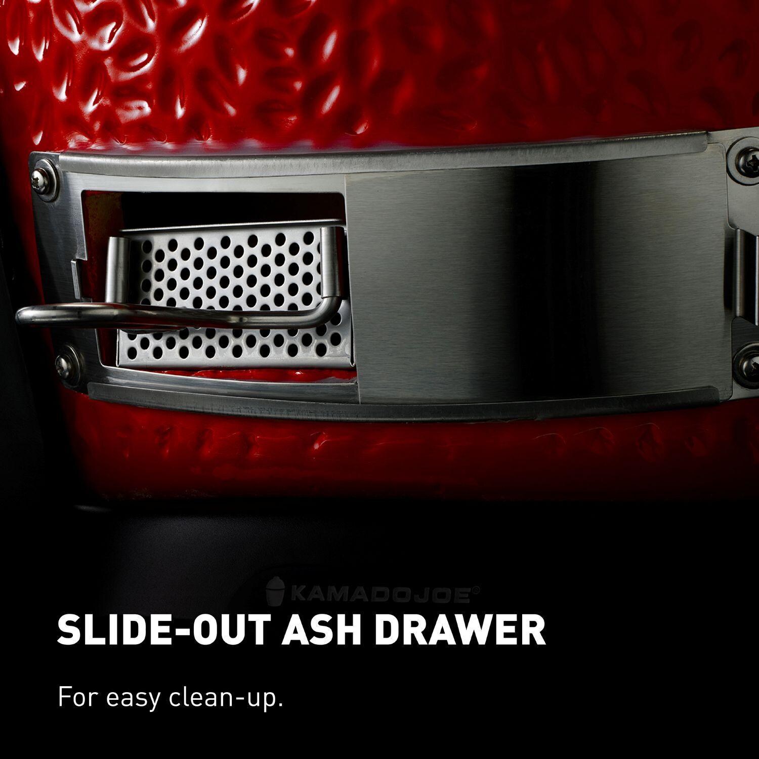 Kamado Joe Big Joe III 24-in Ceramic Kamado Grill Bundle - Slide Out Ash Drawer - Detail thumbnail