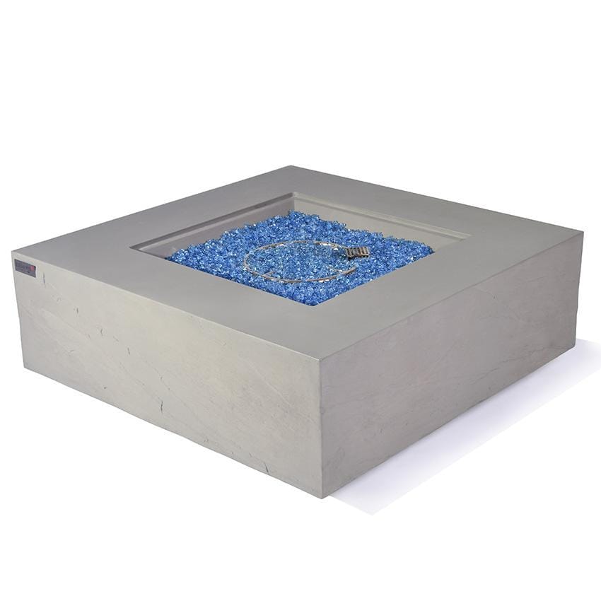 Elementi Capertee OFG411SG-LP 40-Inch Propane Space Gray Fire Pit Table - Fire Pit Table With Blue Fire Glass Unlit thumbnail