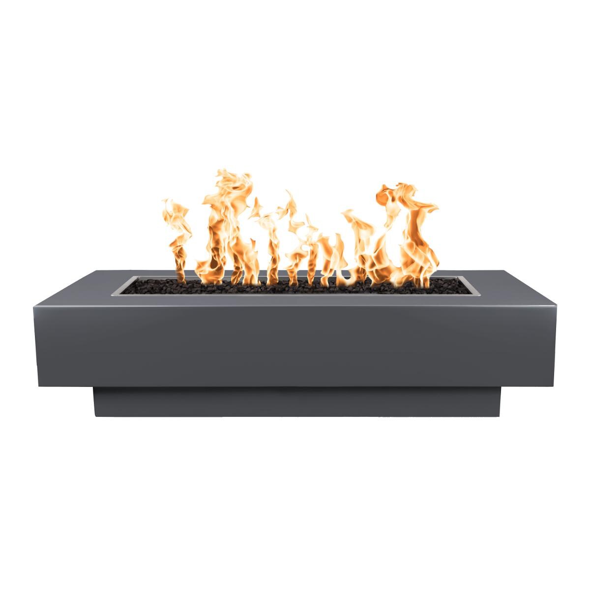 Coronado Rectangular Gray Powder Coated Steel Fire Pit thumbnail