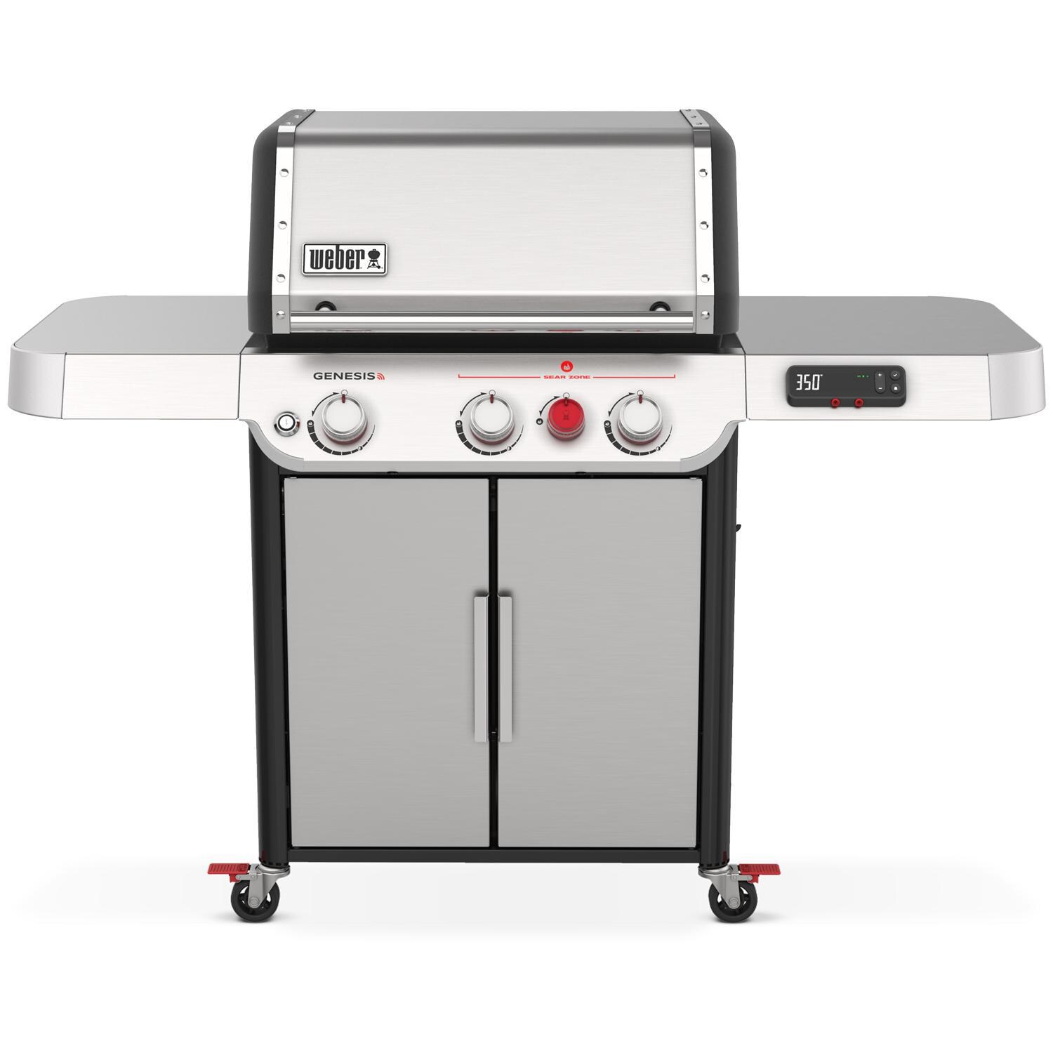 Weber GENESIS 35500001 SX-325s Propane Gas Smart Grill with Sear Burner - Stainless Steel thumbnail