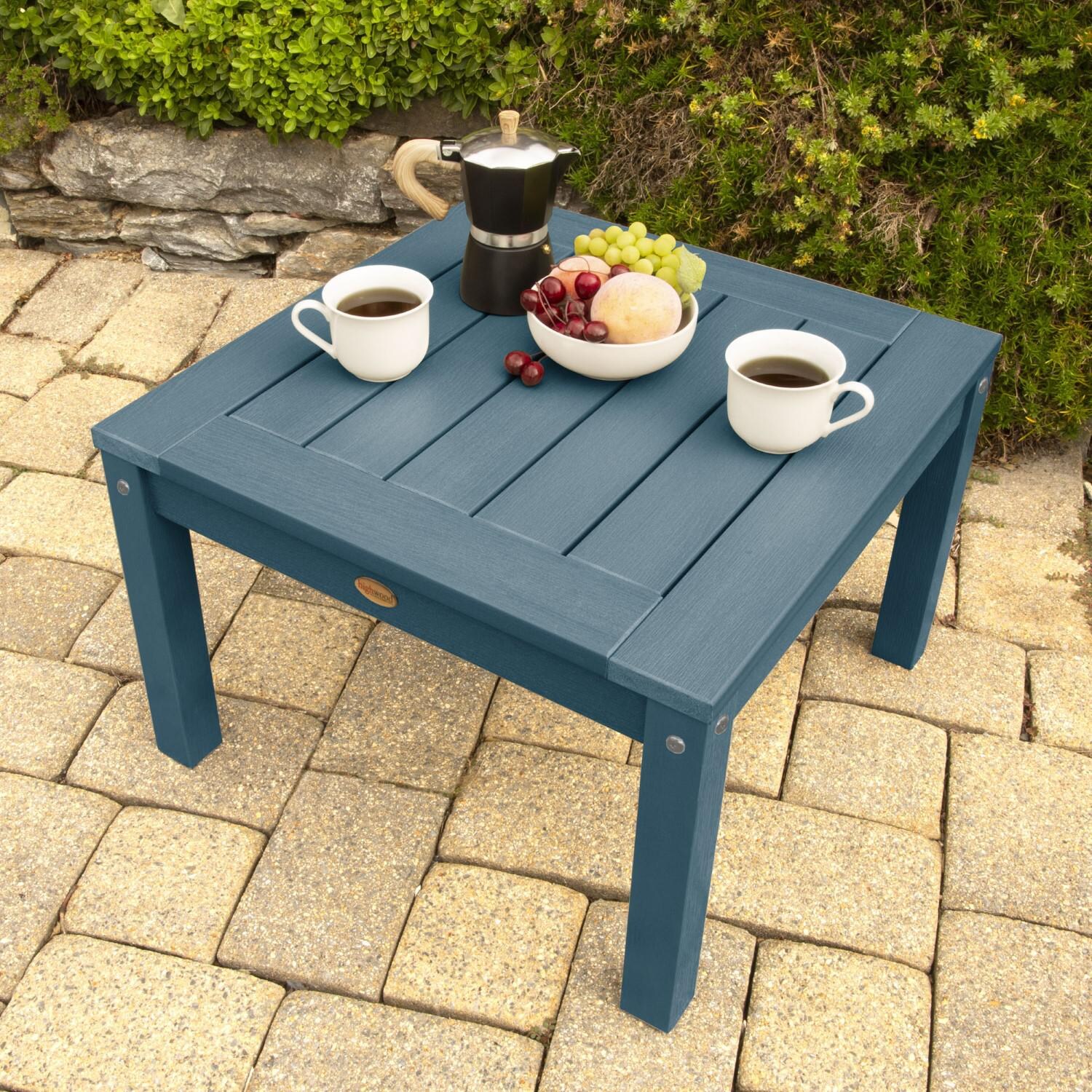 Lakeview Adirondack Side Table - Nantucket Blue - Top Corner thumbnail