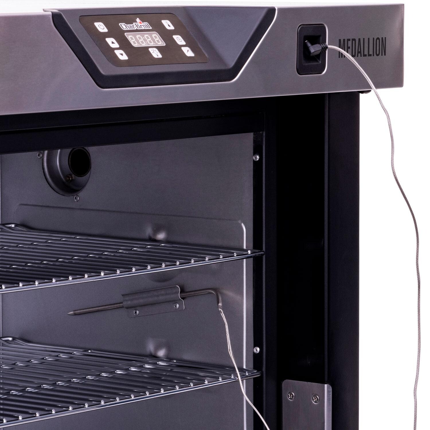 Char-Broil 463246619 Modular Kitchen Electric Smoker - Plug In Close Up thumbnail