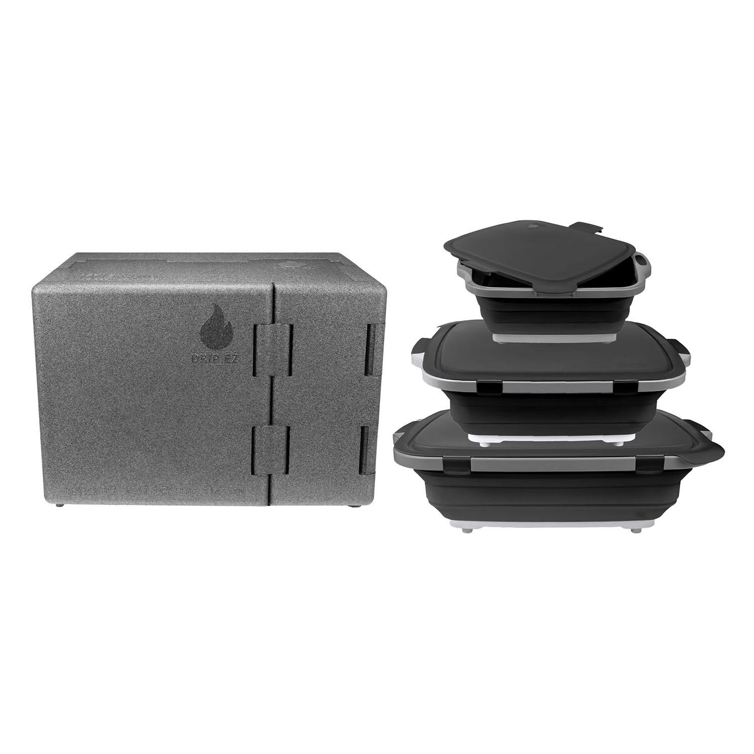 Drip EZ Que Crib and Tub Bundle - Pit Master Black