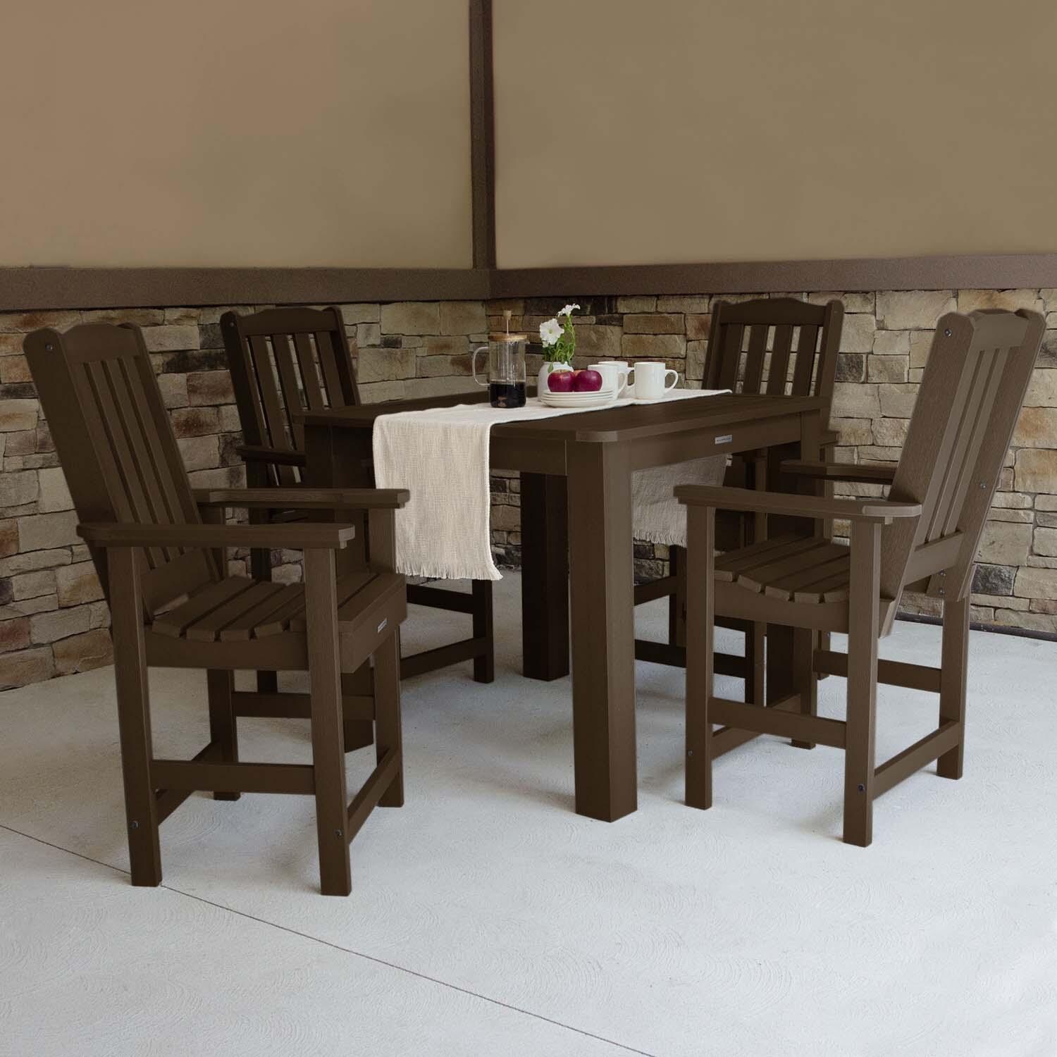 Lakeview Hart Lane 5 Piece Square Counter Height Dining Set - Weathered Acorn - Lifestyle thumbnail