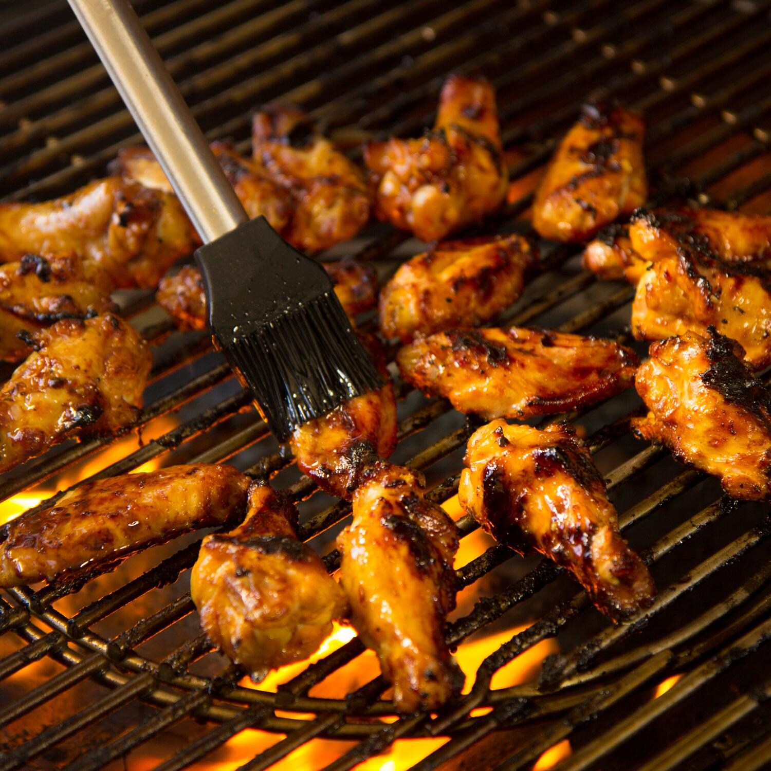 Weber Summit 18501001 24-Inch Charcoal Grilling Center - Black - Grilling Wings thumbnail