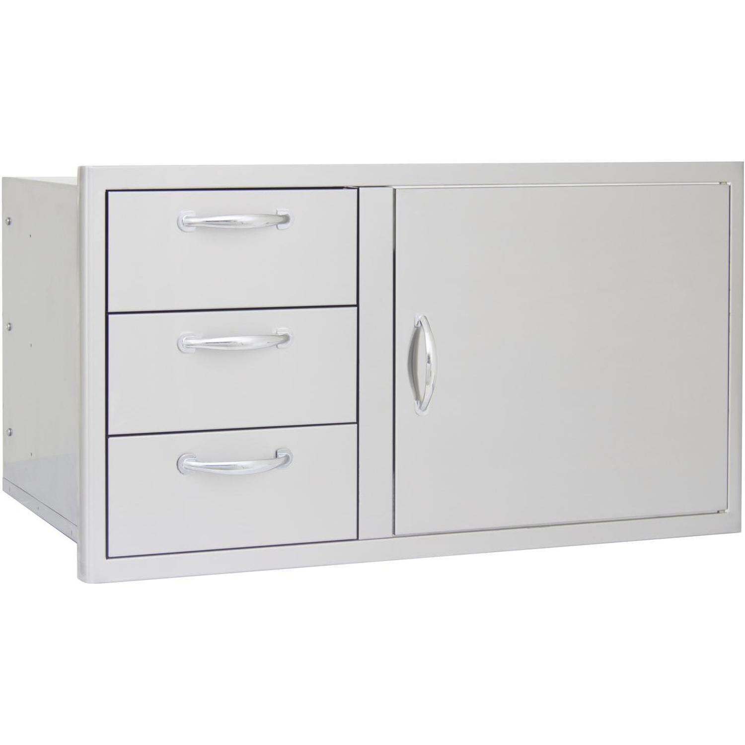Blaze 39-Inch Access Door & Triple Drawer Combo - Angled View thumbnail