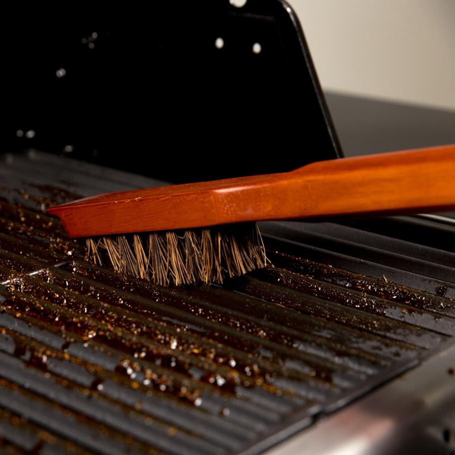 GrillPro 18-in Heavy Duty Palmyra Brush w/ Long Bristles - 75228 - In Use - Lifestyle thumbnail
