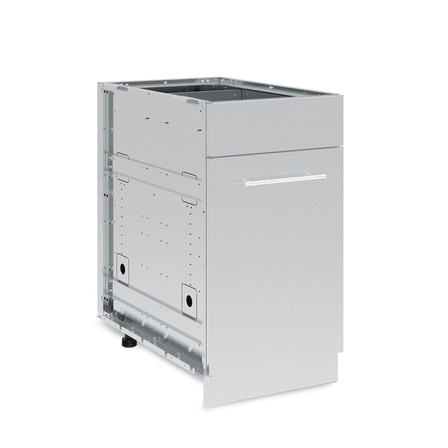 Broil King 802800 Waste Organizer Stainless Steel Cabinet - Angled Right - White Background thumbnail