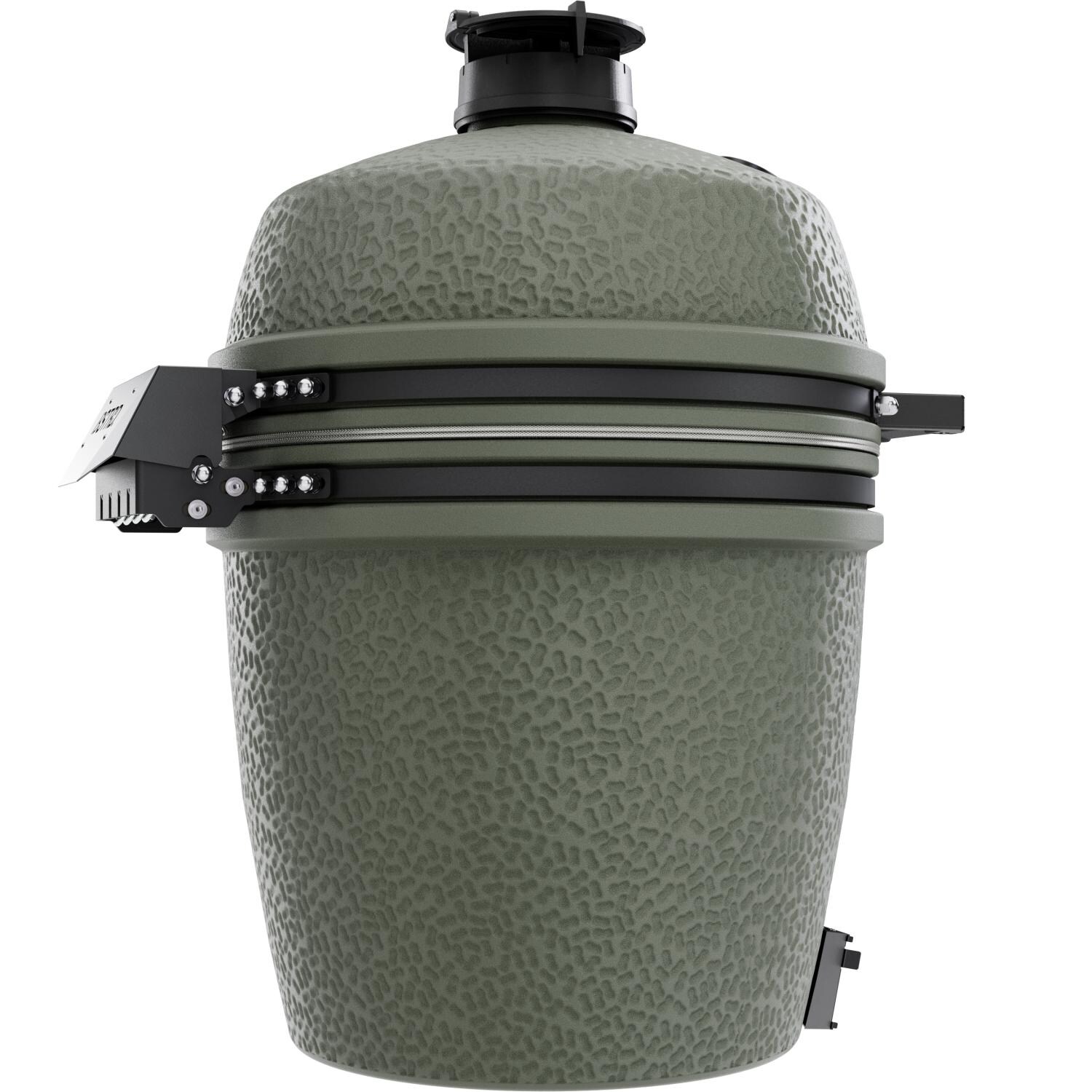 BSTRD.PRO BP302A-USA Large Solo Kamado Grill in Alpine Green - Side - White Background thumbnail