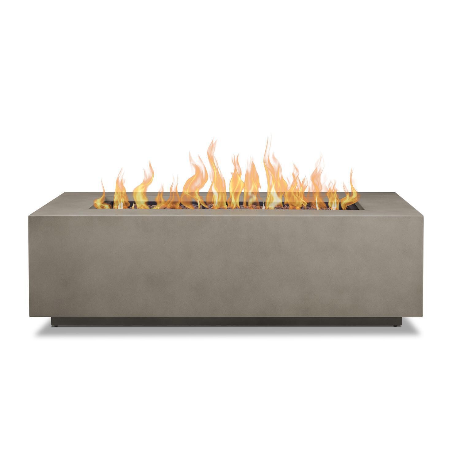 Lakeview Outdoor Designs SC-C9813LP-MGRY Elysian 50-Inch Rectangle Propane Gas Fire Table - Side View thumbnail