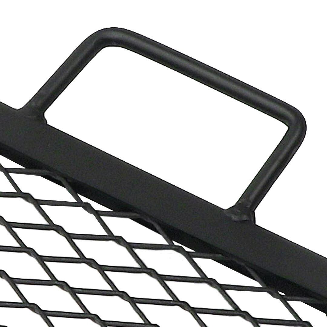Ultimate Patio 24-Inch X-Marks Square Fire Pit Grill Grate - Handle Detail thumbnail
