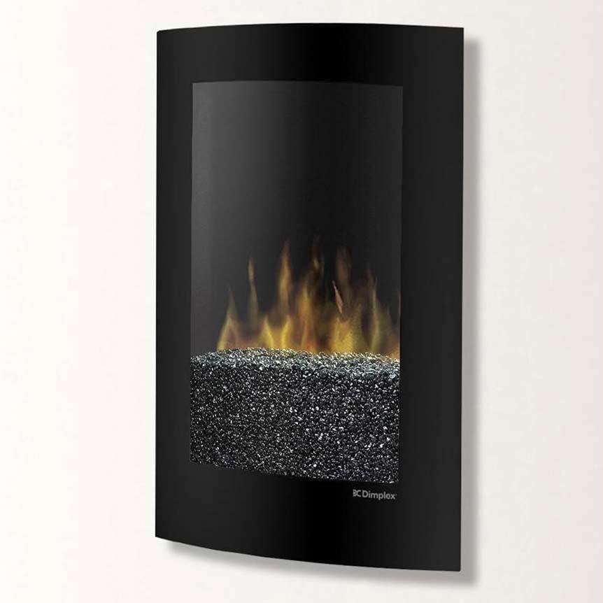 Dimplex Convex 22-Inch Wall Mount Electric Fireplace - Black Pebble Flame  Bed - Black - VCX1525 : BBQGuys