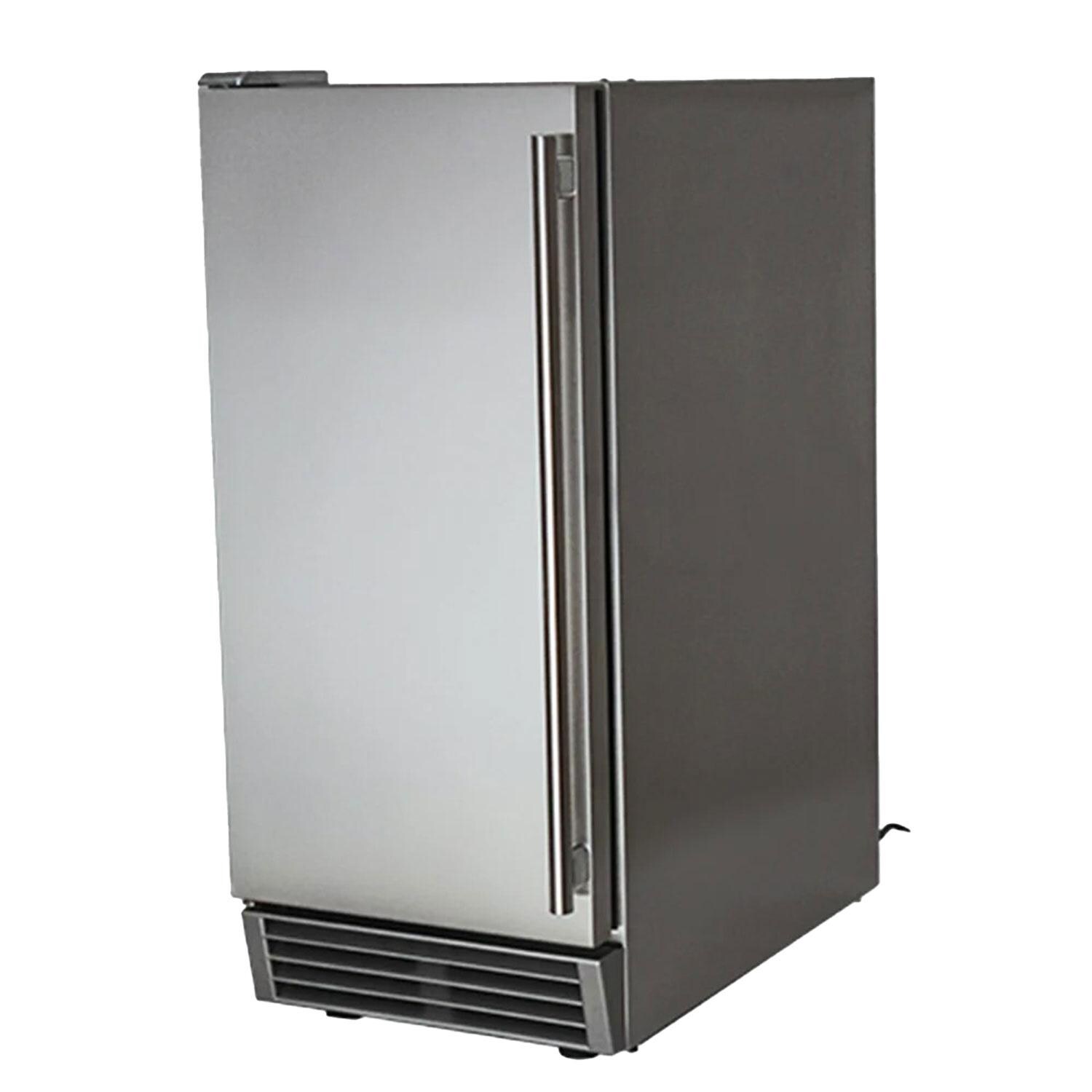 RCS REFR3 26 Lb. Stainless Steel Outdoor Ice Maker - Right Side View - White Background thumbnail