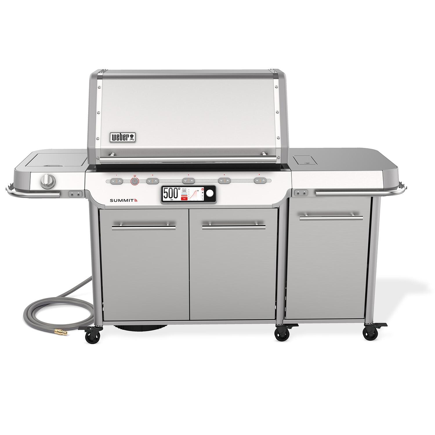 Weber 1500053 Summit Smart FS38X S Natural Gas Grill - Stainless Steel - White Background thumbnail