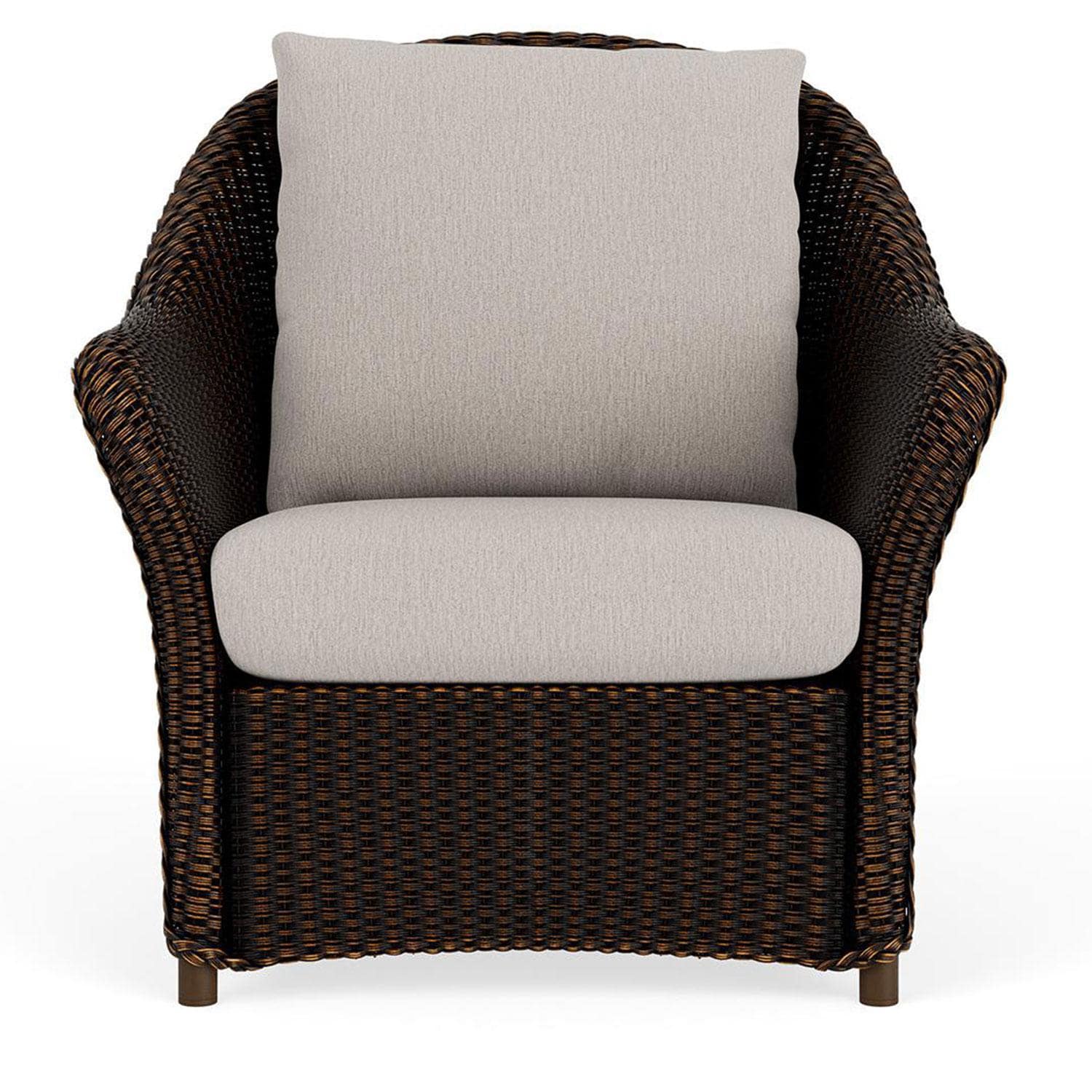 Lloyd Flanders Weekend Retreat Lounge Chair in Mink Finish W/ Remy Cloud Fabric thumbnail