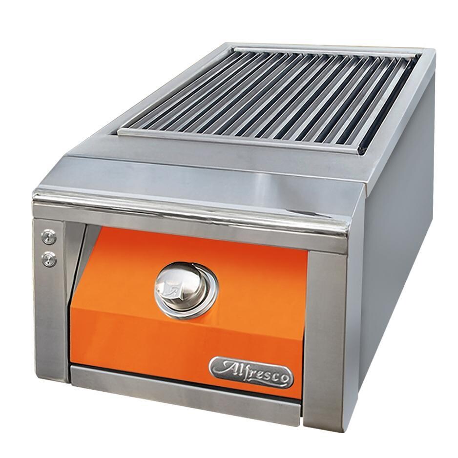 Alfresco Built-In Natural Gas Sear Zone Side Burner in Luminous Orange - AXESZ-NG-S2005