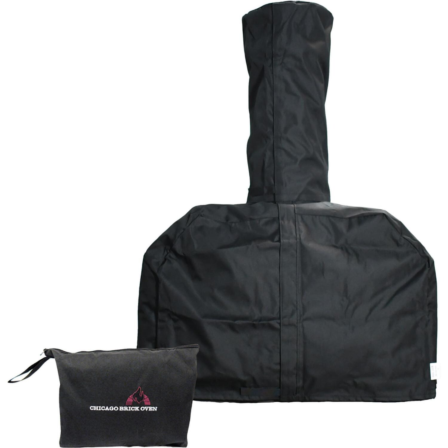 Chicago Brick Oven CBO-500-CT-CVR Cover for CBO-500 Countertop Wood-Fired Pizza Ovens - Front w/ Case - White Background thumbnail