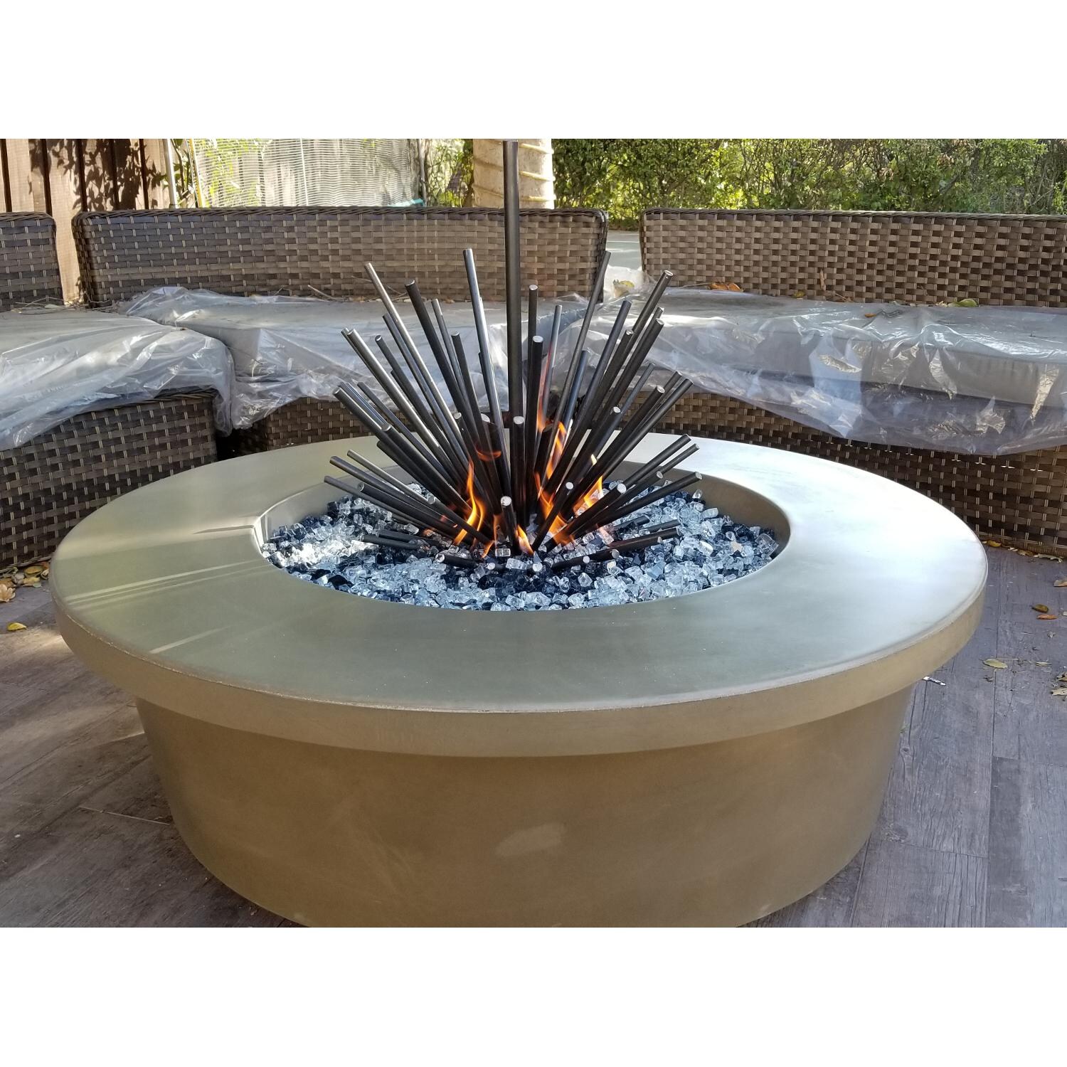 Ash Round Tempe GFRC Fire Pit in Environment thumbnail