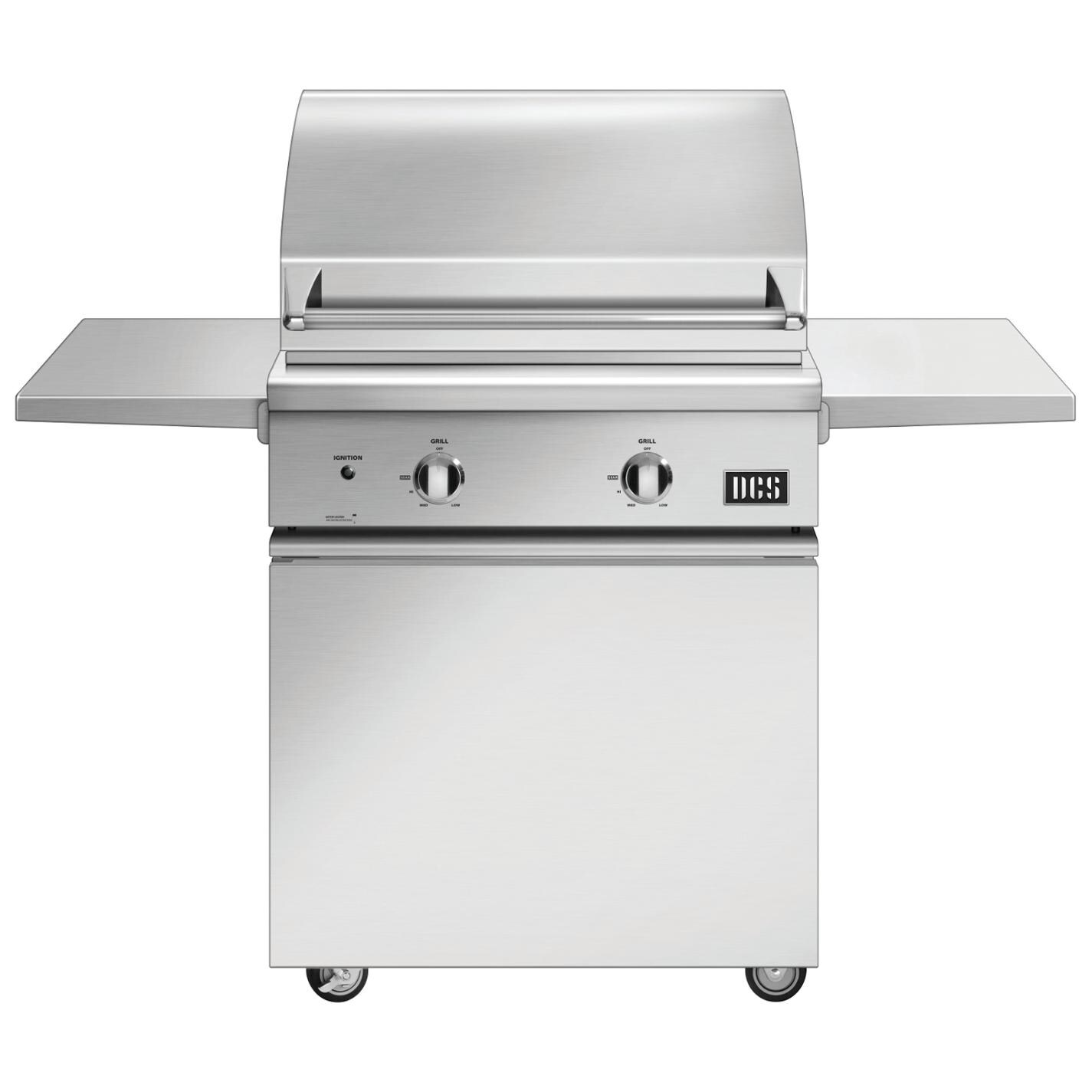 DCS Series 7 Traditional 30-Inch Propane Gas Grill On DCS CSS Cart With Two Side Shelves - BGC30-BQ-L