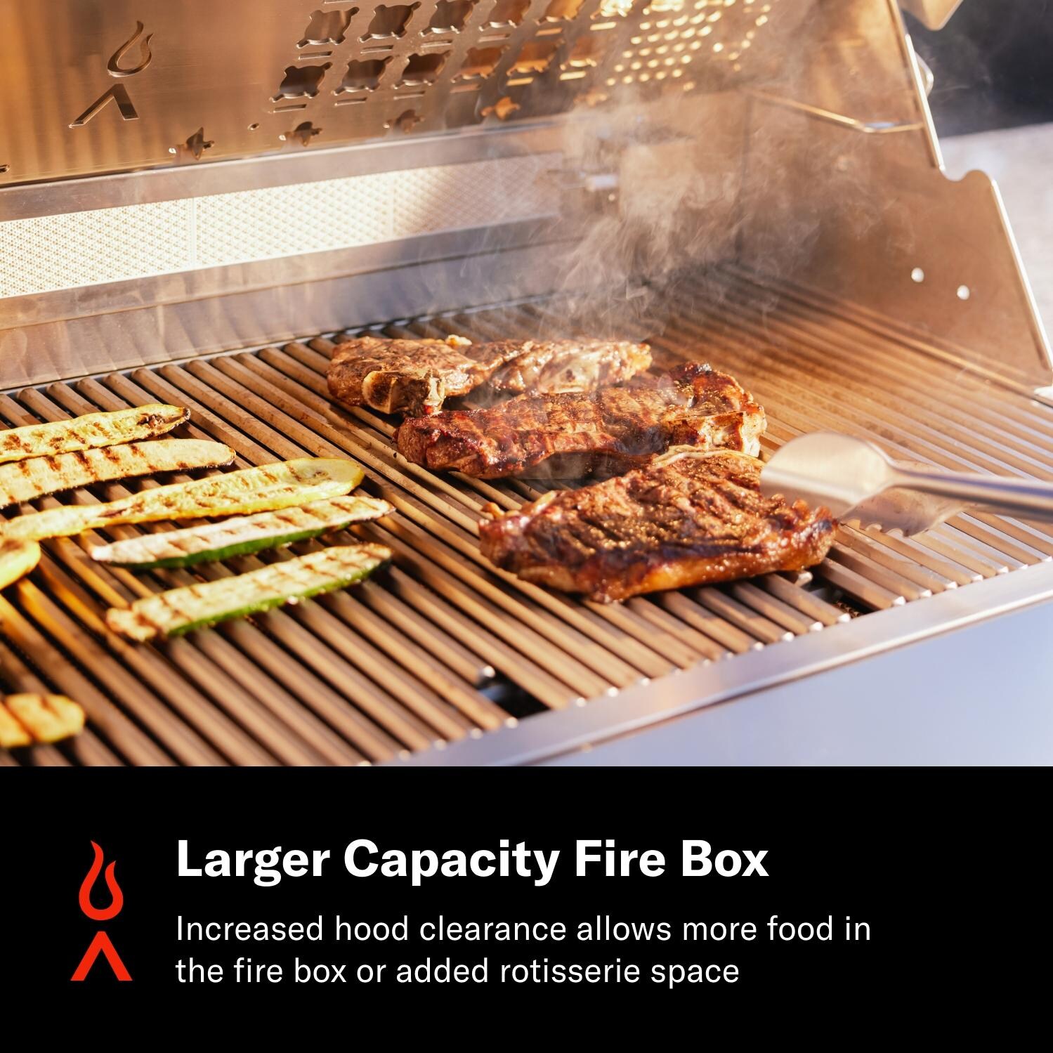 Blaze LTE PRO 32-in 4-Burner Built-In Natural Gas Grill w/ Digital Temperature Screen & Rotisserie - BLZ-4LTEPRO-NG | Fire Box- Detail thumbnail
