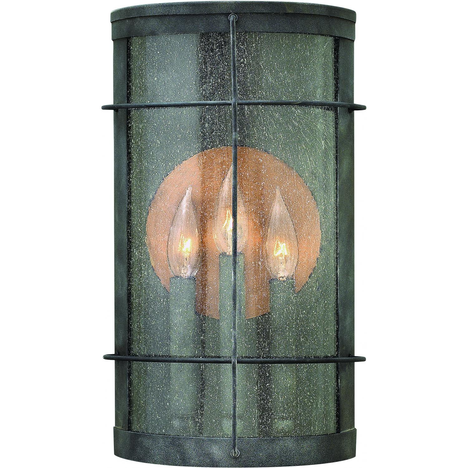 Hinkley Lighting Newport 2625DZ 60W Three Light Outdoor Wall Sconce - Aged Zinc thumbnail