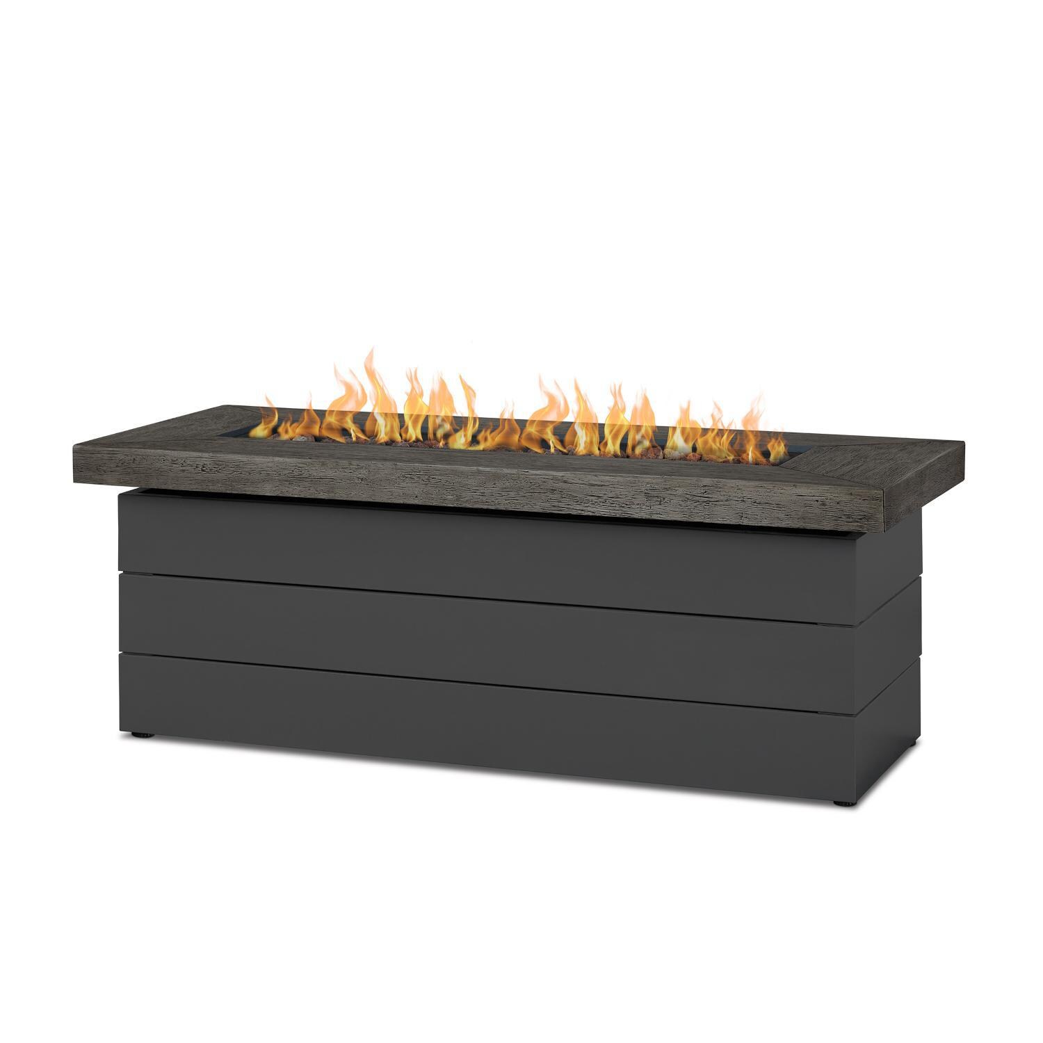 Lakeview Outdoor Designs SC-1680LP-GRY Bocage 48-Inch Rectangle Propane Gas Fire Table - Flames thumbnail