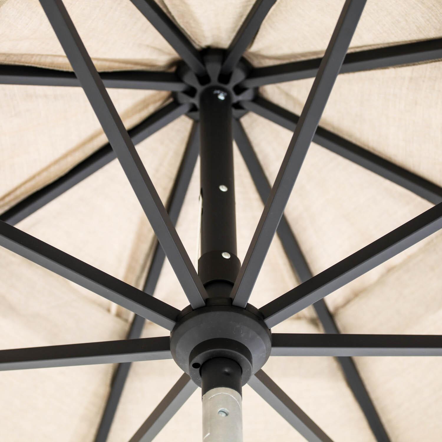 8 x 11 ft aluminum rectangle patio umbrella PURPLE LEAF 9' 6' Rectangular Outdoor Table Umbrella Frame Market Umbrella Sun Umbrella with Sturdy Ribs Tilt for Garden Deck Lawn Pool Navy Blue You have the choice of three grades of Sunbrella fabrics for your shade Clihome 11 ft. Aluminum Rectangular
