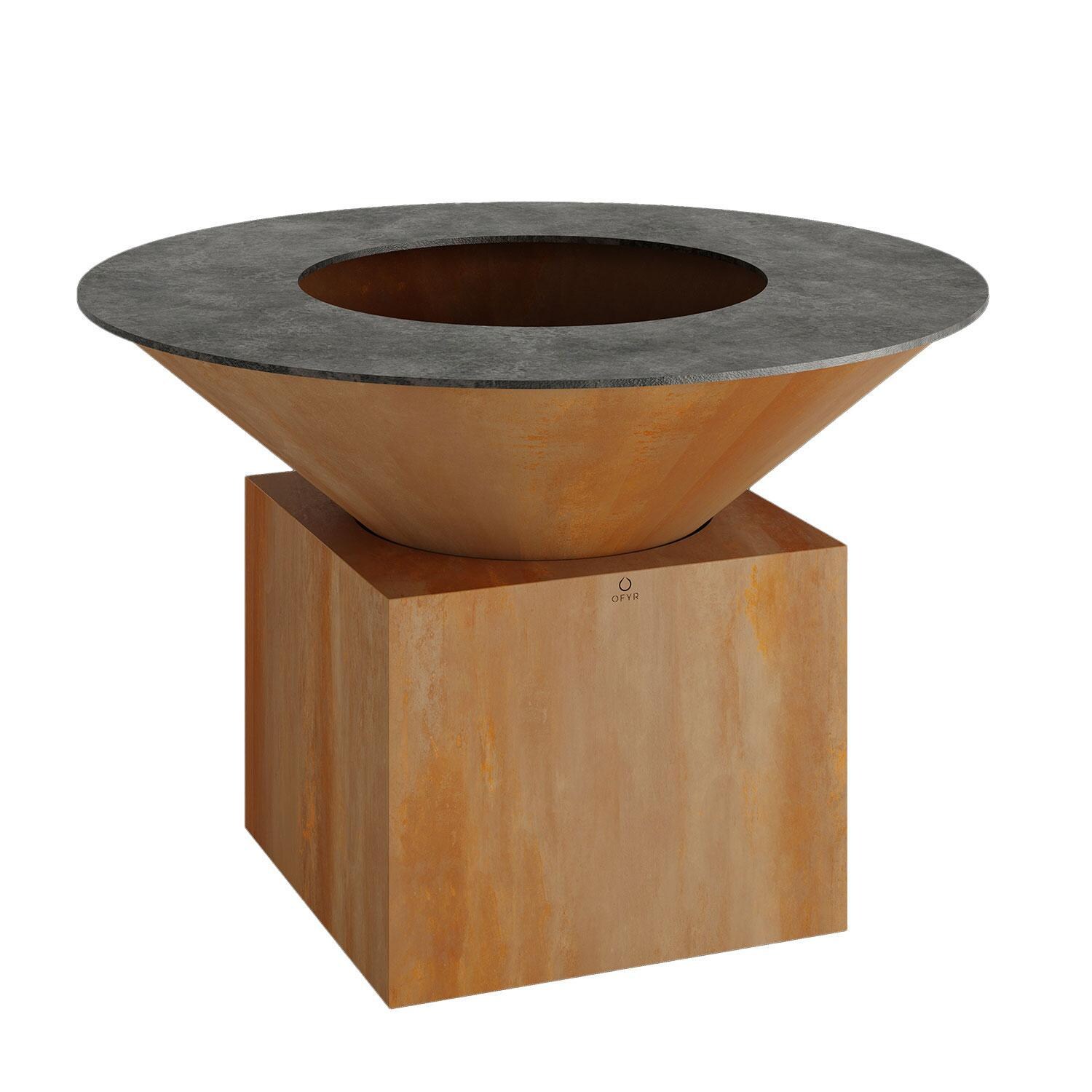 OFYR Corten 59 Inch Wood-Fired Flat Top Grill - O-XL XL