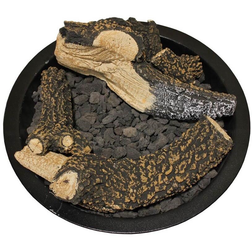 Firegear Beach Fire 8 Piece Fire Pit Log Set Logs Only Burner