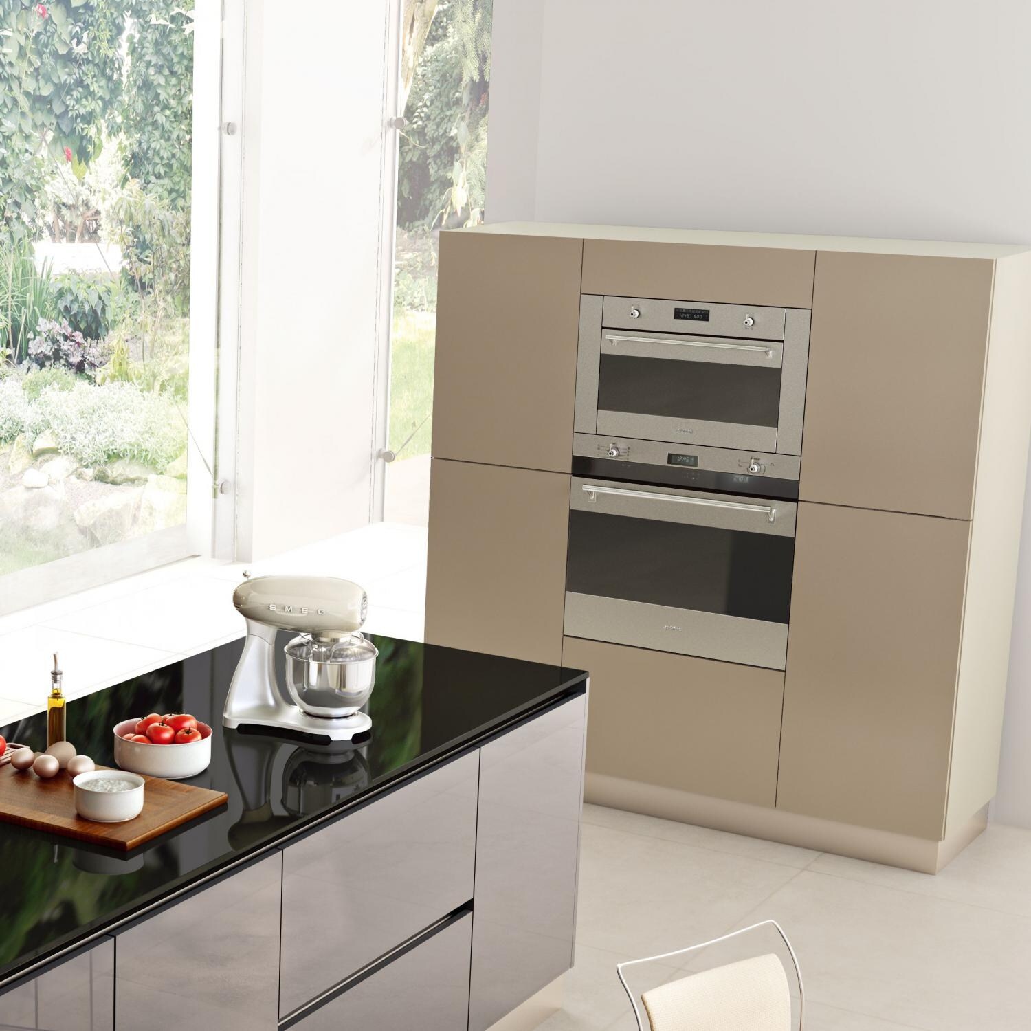 SMEG 24-Inch Microwave Cabinet View - SU45MCX thumbnail