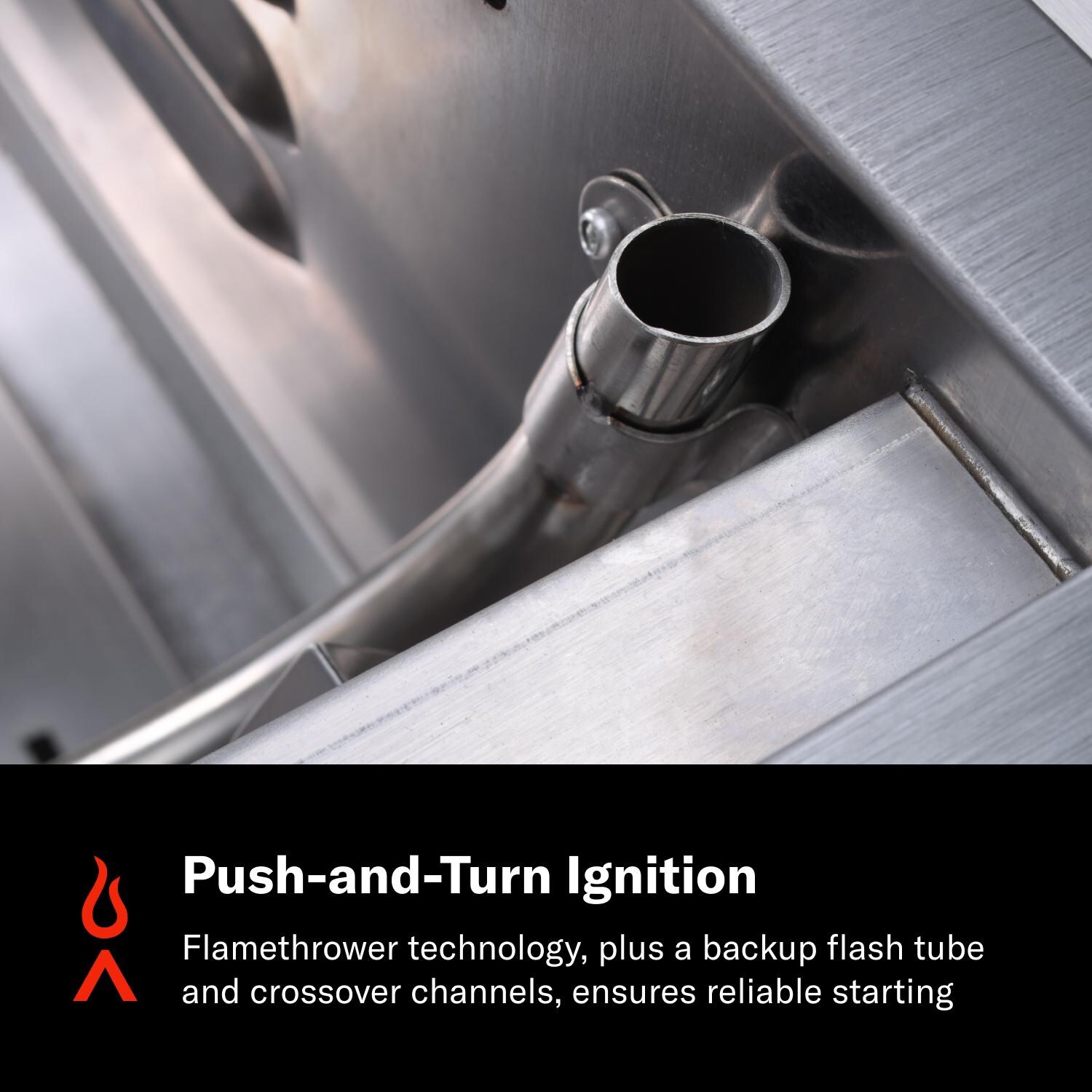Blaze BLZ-4LTE3MG-LP Marine Grade Built-In Propane Grill - Push & Turn Ignition - Detail thumbnail