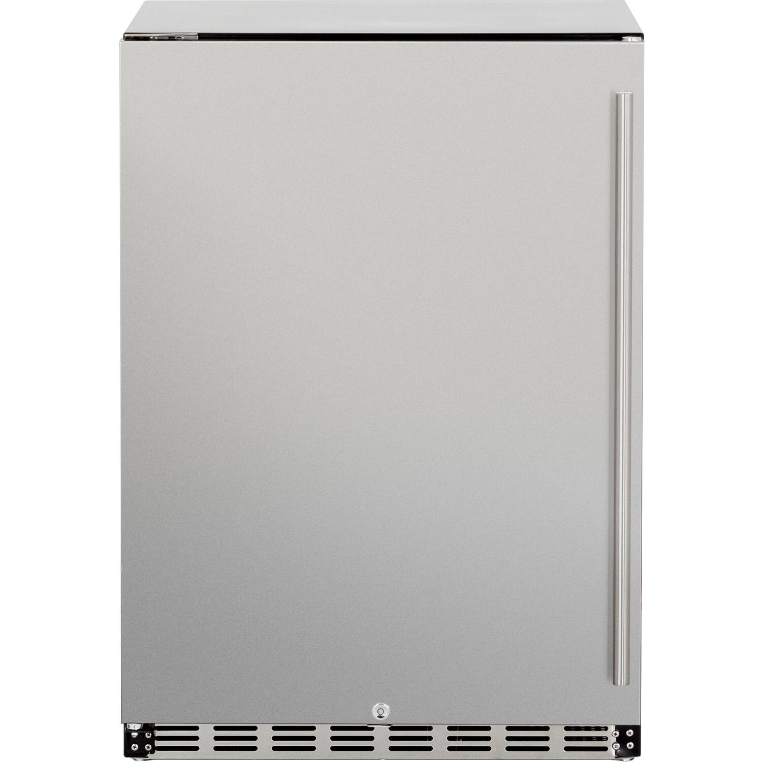 Summerset 24-Inch 5.3 Cu. Ft. Deluxe Left Hinge Outdoor Rated Compact Refrigerator - SSRFR-24DR thumbnail