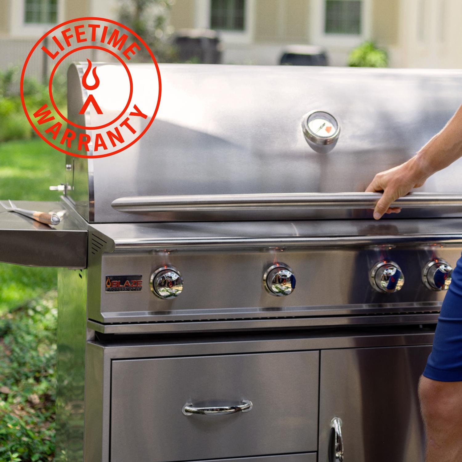Blaze BLZ-4PRO-NG Professional LUX 44-in 4-Burner Propane Grill w/ Rotisserie - Lifetime Warranty - Lifestyle thumbnail