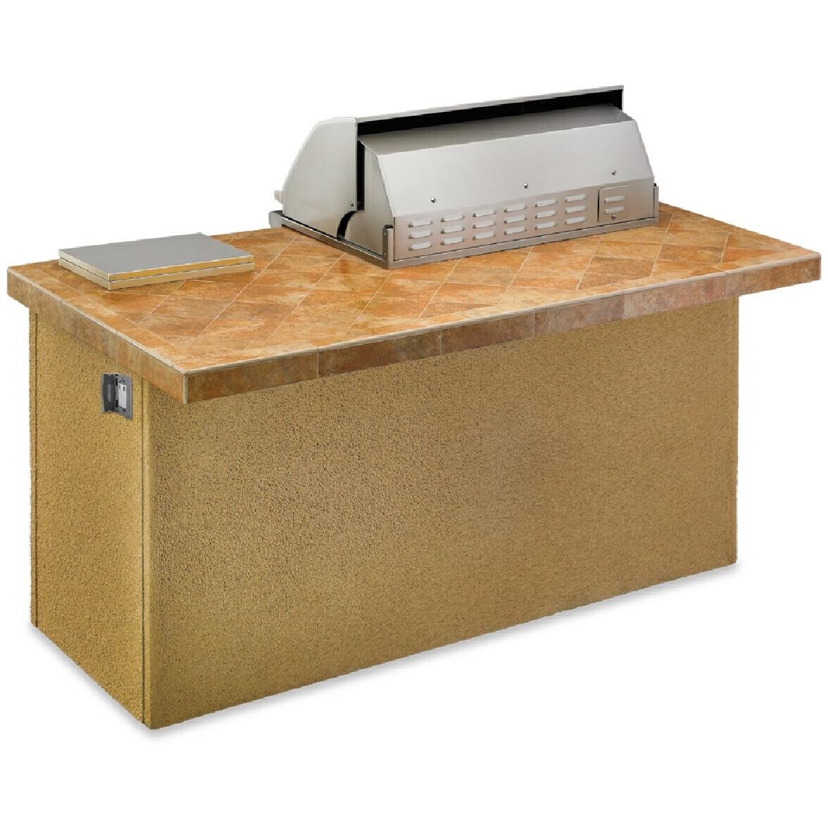 Sedona By Lynx BBQ Island With 36-Inch Natural Gas Grill - Rear View (Shown In Sandalwood Color) thumbnail